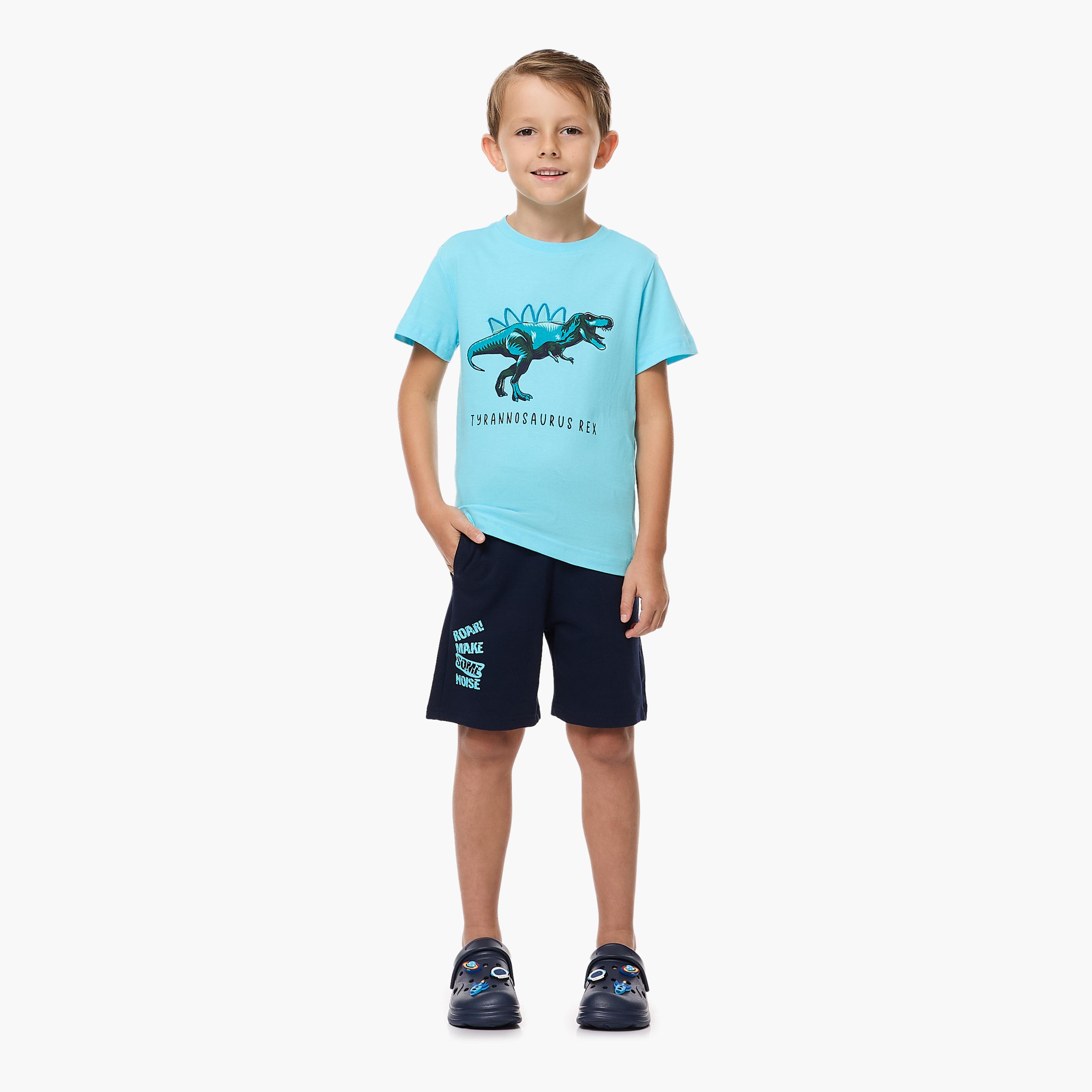 تي شيرت مطبوع بأكمام قصيرة مع شورت من قطعتين من فيكتور اند جين-boys-clothing-setsandcoords-image-5