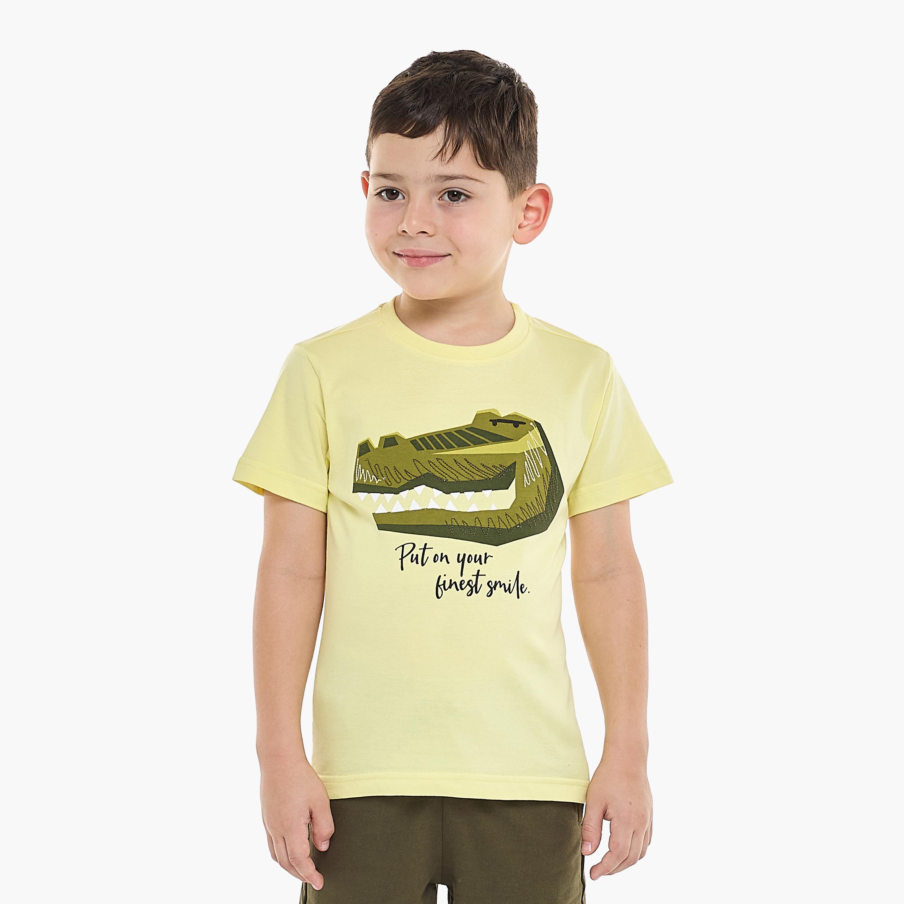 Victor and Jane 2-Piece Printed Short Sleeves T-Shirt with Shorts-baby-boys-clothing-setsandcoords-image-3