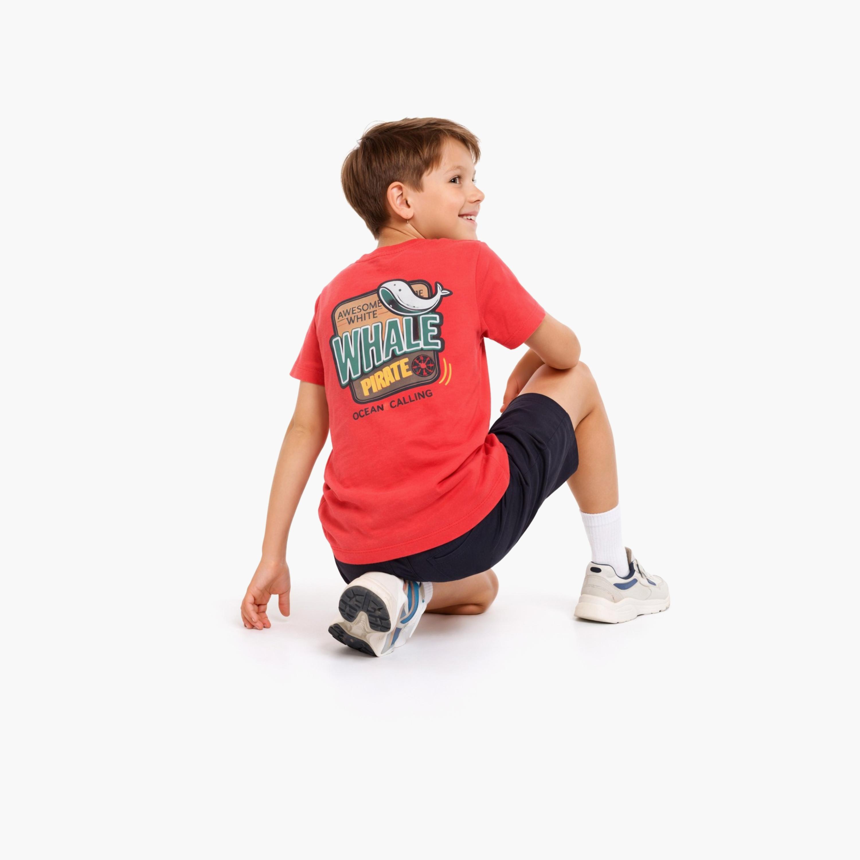 تي شيرت مطبوع بأكمام قصيرة مع شورت من قطعتين من فيكتور اند جين-boys-clothing-setsandcoords-image-3