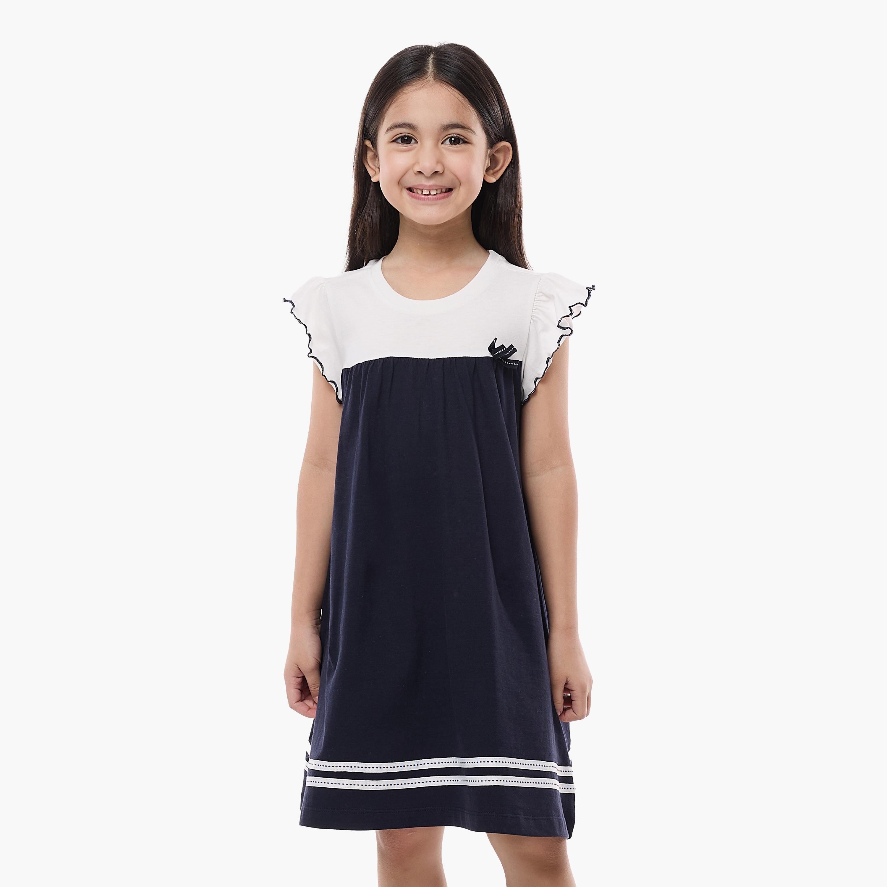 Victor and Jane Colour Blocked Sleeveless Dress-girls-clothing-dressesandjumpsuits-image-1