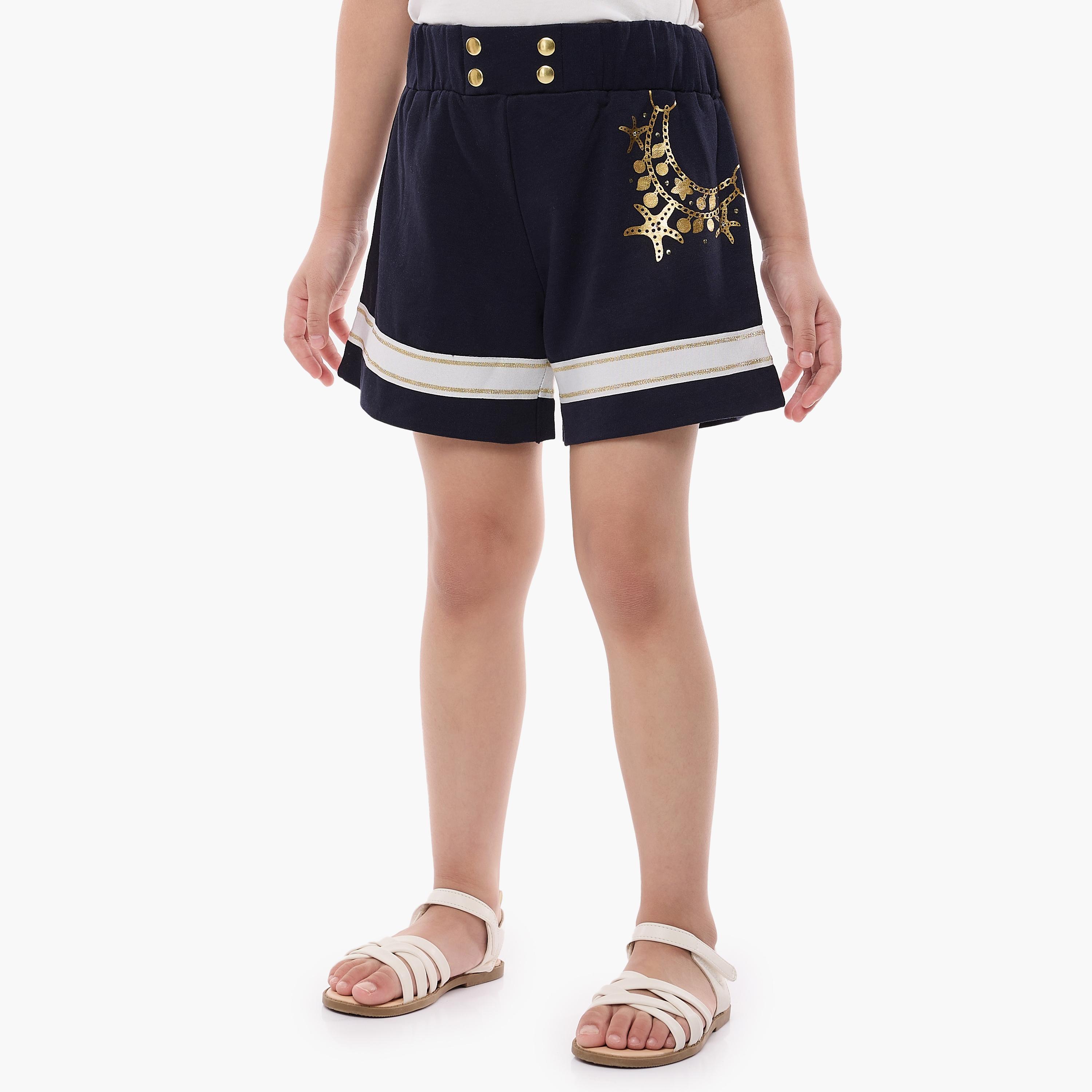 Victor and Jane 2-Piece Printed Short Sleeves T-Shirt with Shorts-girls-clothing-setsandcoords-image-4