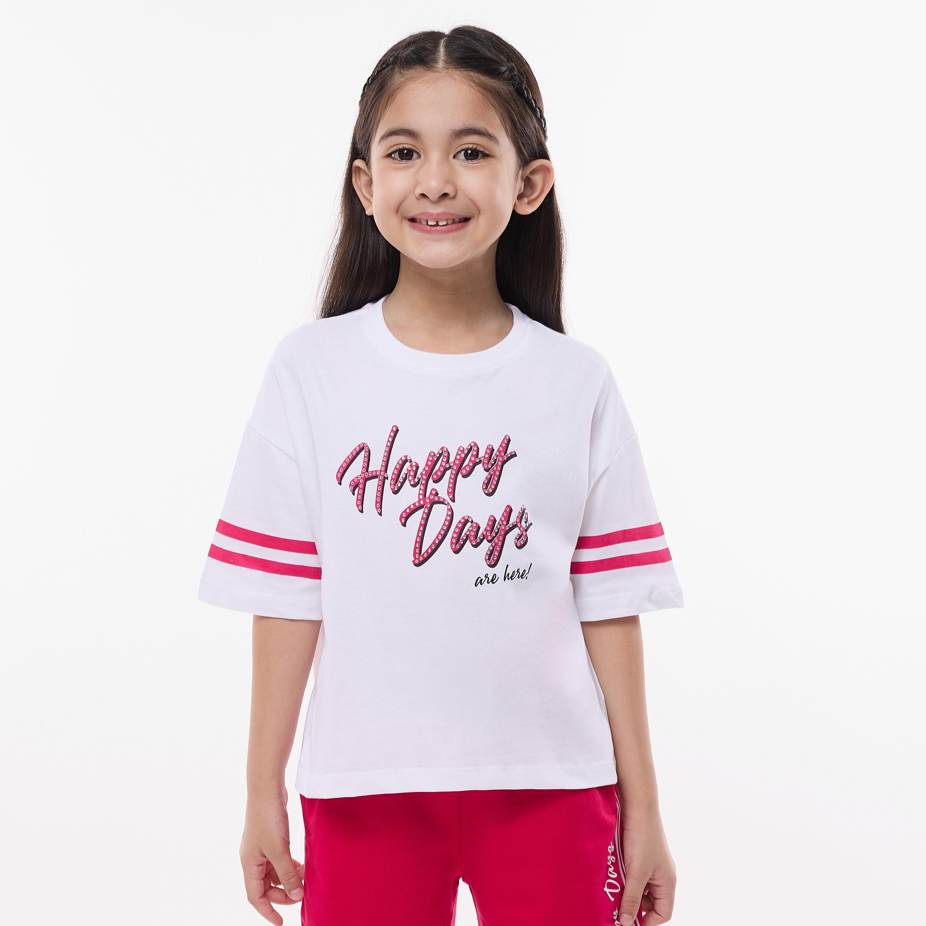 Victor and Jane 2-Piece Printed Short Sleeves T-Shirt with Pants-girls-clothing-setsandcoords-image-3