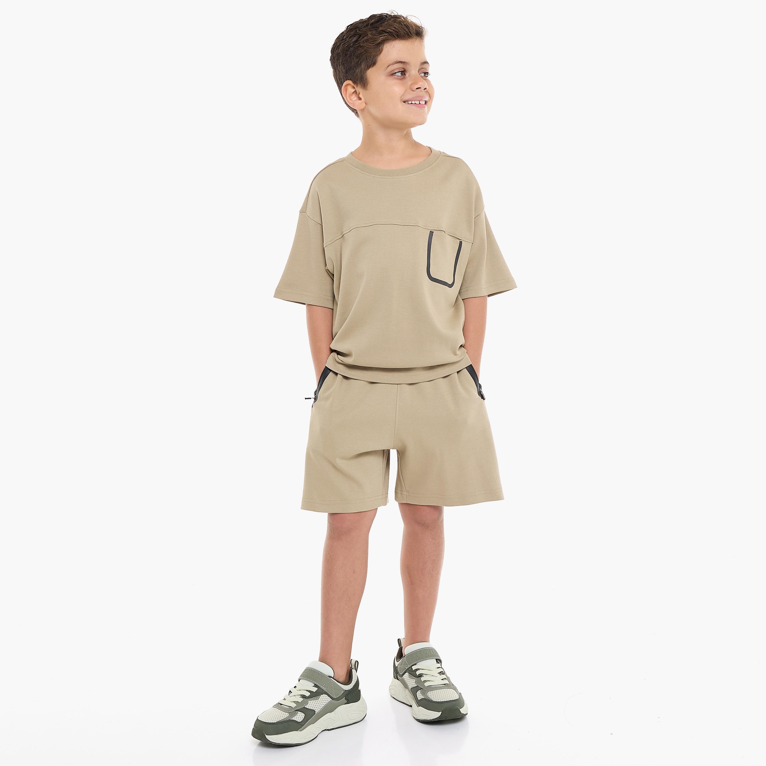 Victor and Jane 2-Piece Printed Short Sleeves T-Shirt with Shorts-baby-boys-clothing-setsandcoords-image-1