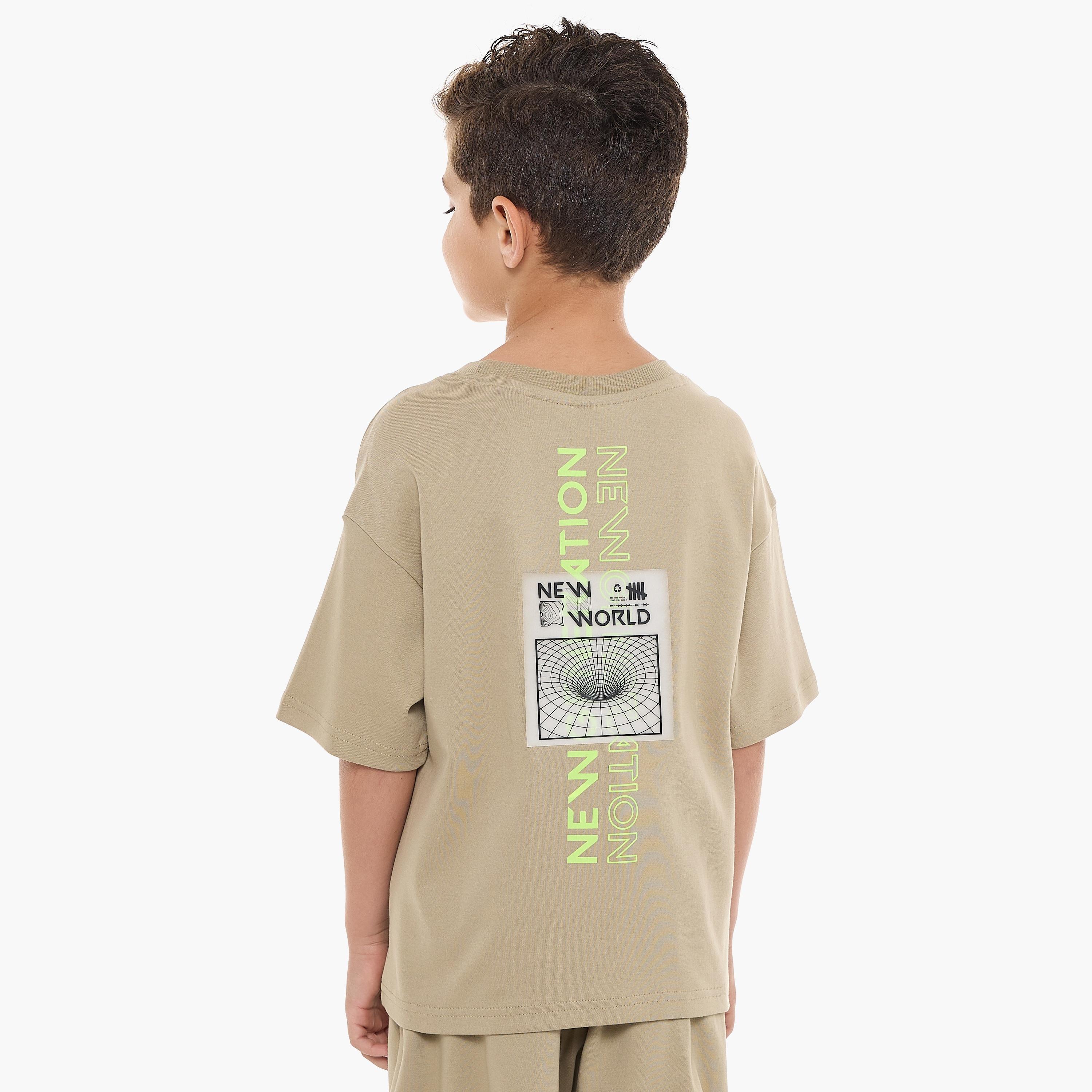 Victor and Jane 2-Piece Printed Short Sleeves T-Shirt with Shorts-baby-boys-clothing-setsandcoords-image-4