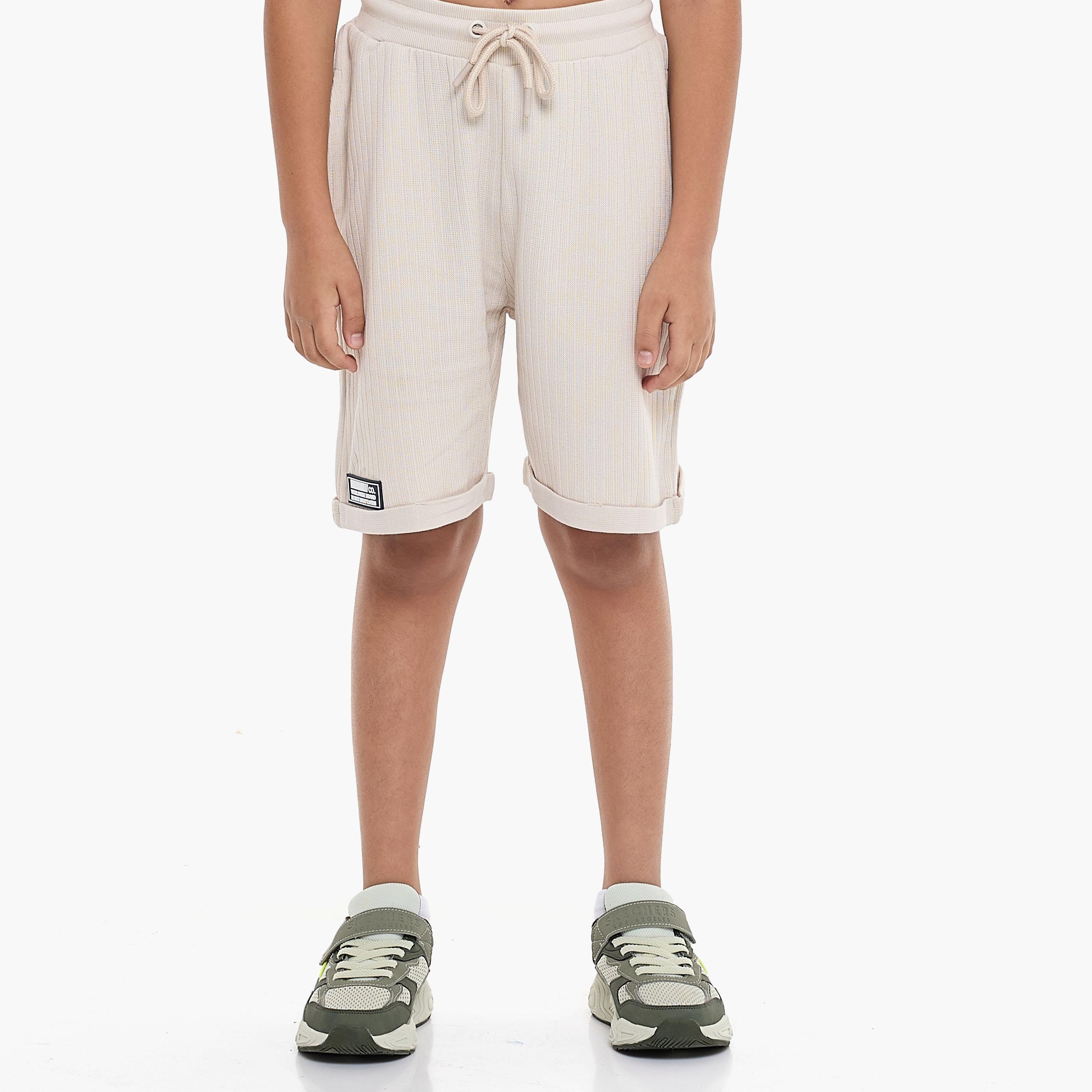 Victor and Jane 2-Piece Solid Short Sleeves T-Shirt with Shorts-boys-clothing-setsandcoords-image-4