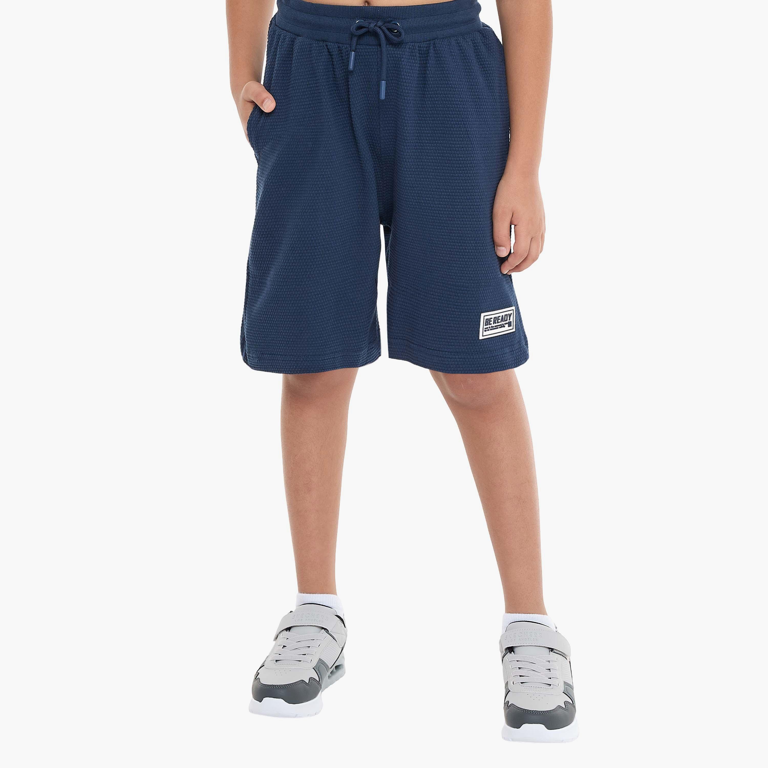Victor and Jane 2-Piece Solid Short Sleeves T-Shirt with Shorts-boys-clothing-setsandcoords-image-4