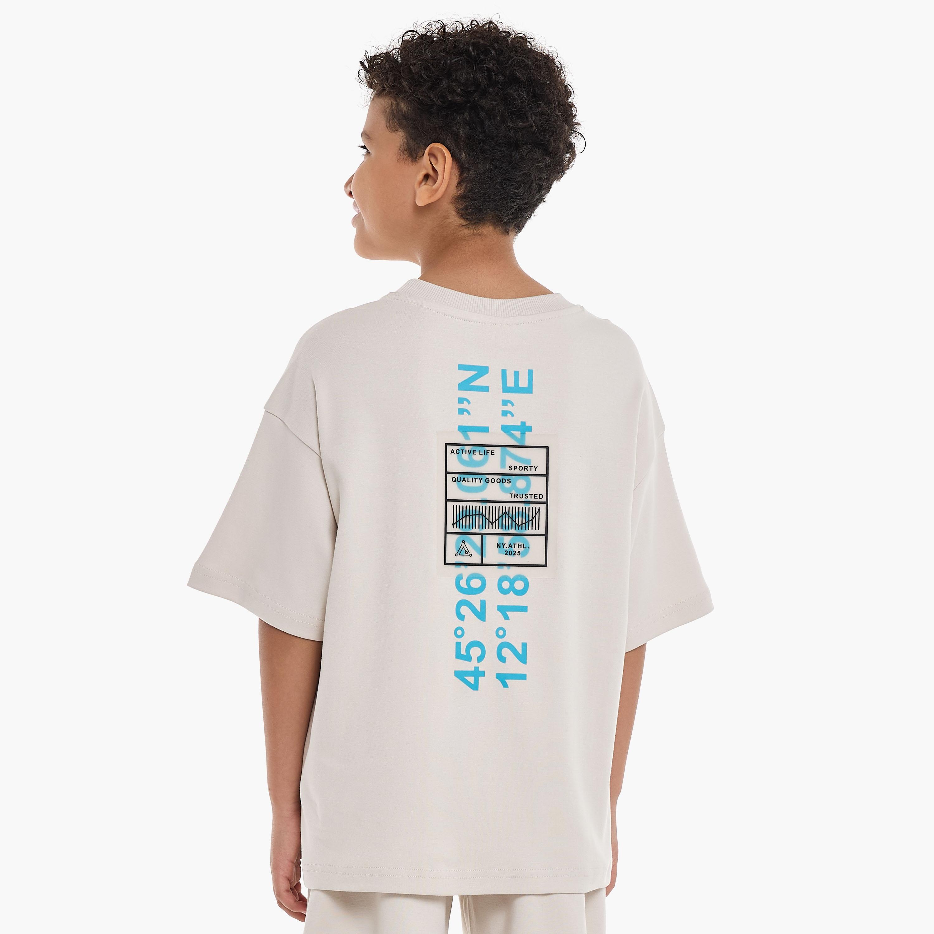 Victor and Jane 2-Piece Printed Short Sleeves T-Shirt with Shorts-boys-clothing-setsandcoords-image-4