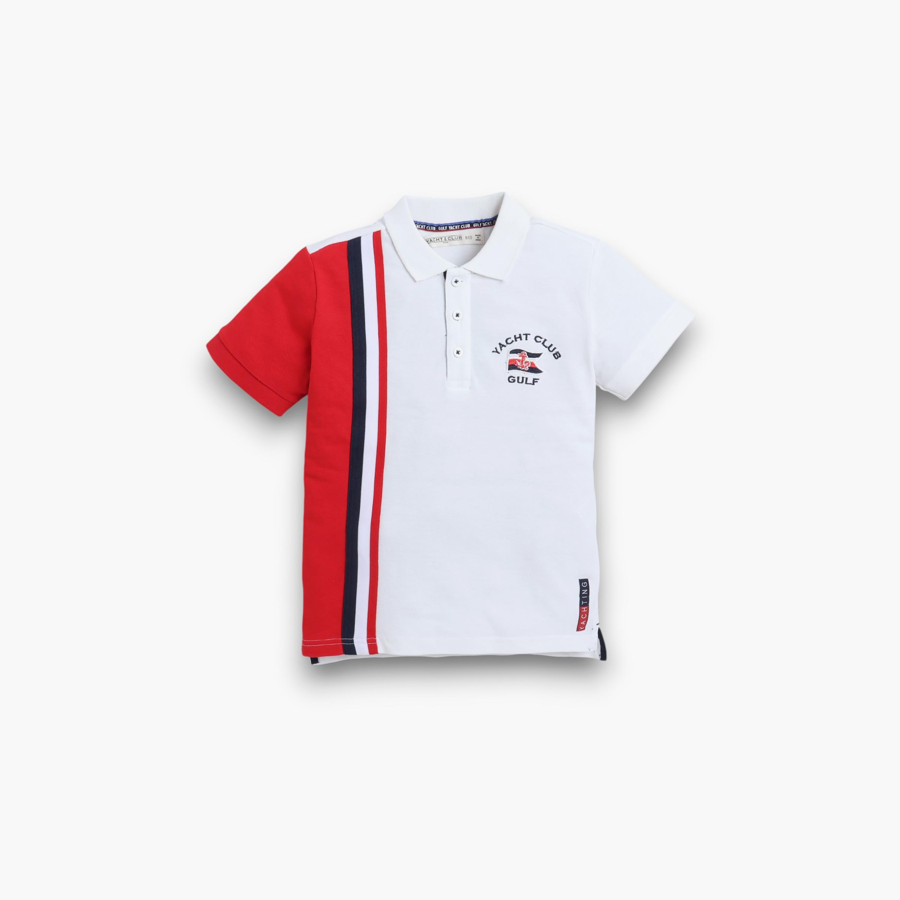 تي شيرت بولو بأكمام قصيرة وملون من فيكتور اند جين-boys-clothing-tshirtsandpolos-image-1