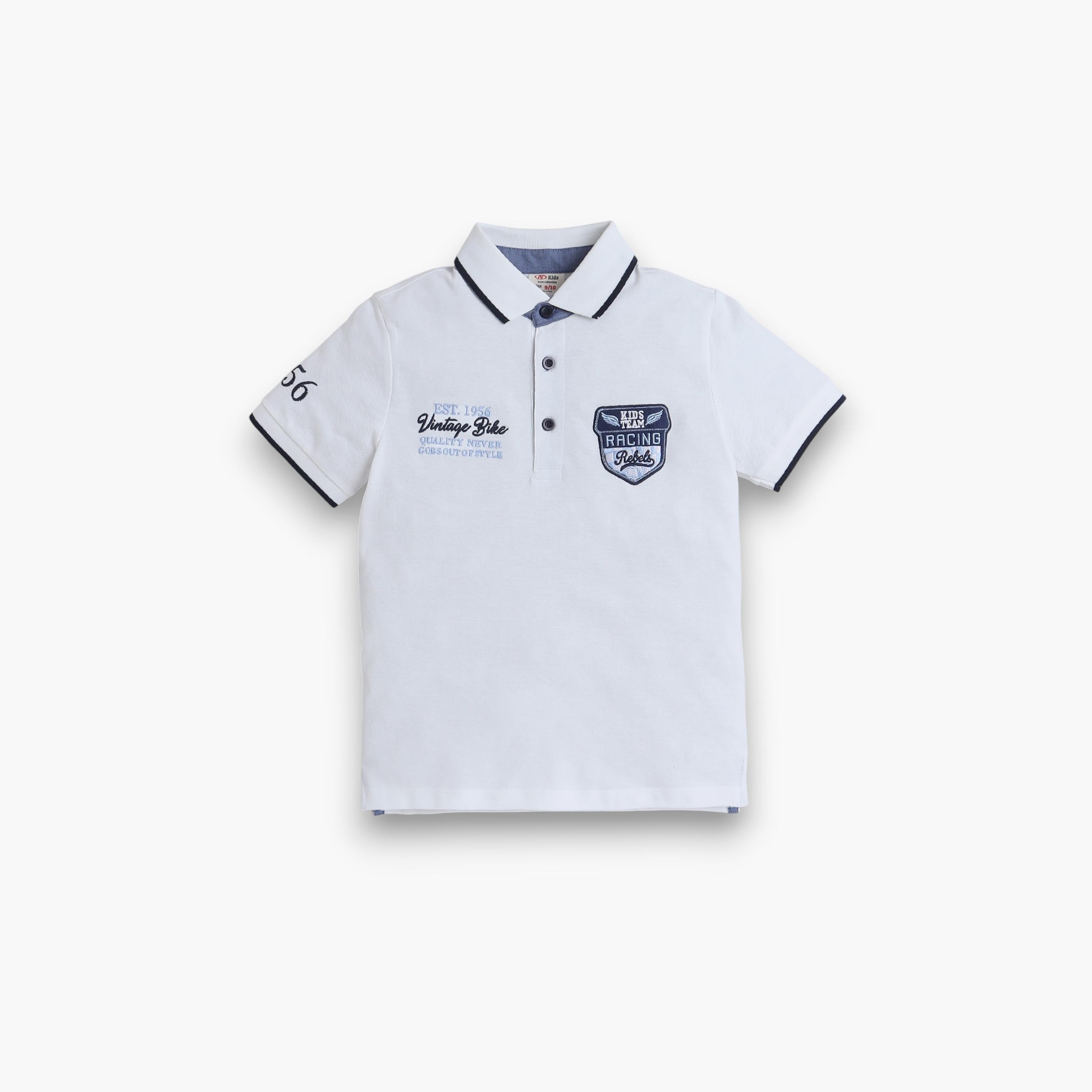 Victor and Jane Embroidered Short Sleeves Polo T-Shirt-boys-clothing-tshirtsandpolos-image-1