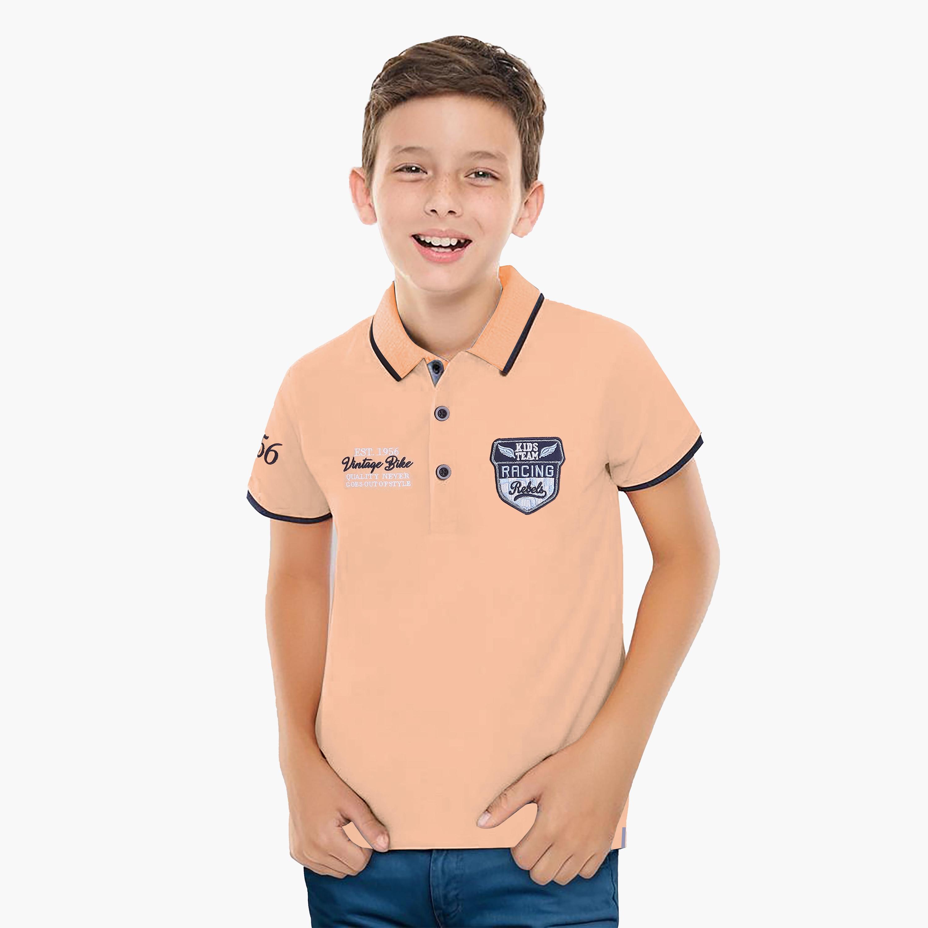 Victor and Jane Embroidered Short Sleeves Polo T-Shirt-boys-clothing-tshirtsandpolos-image-1