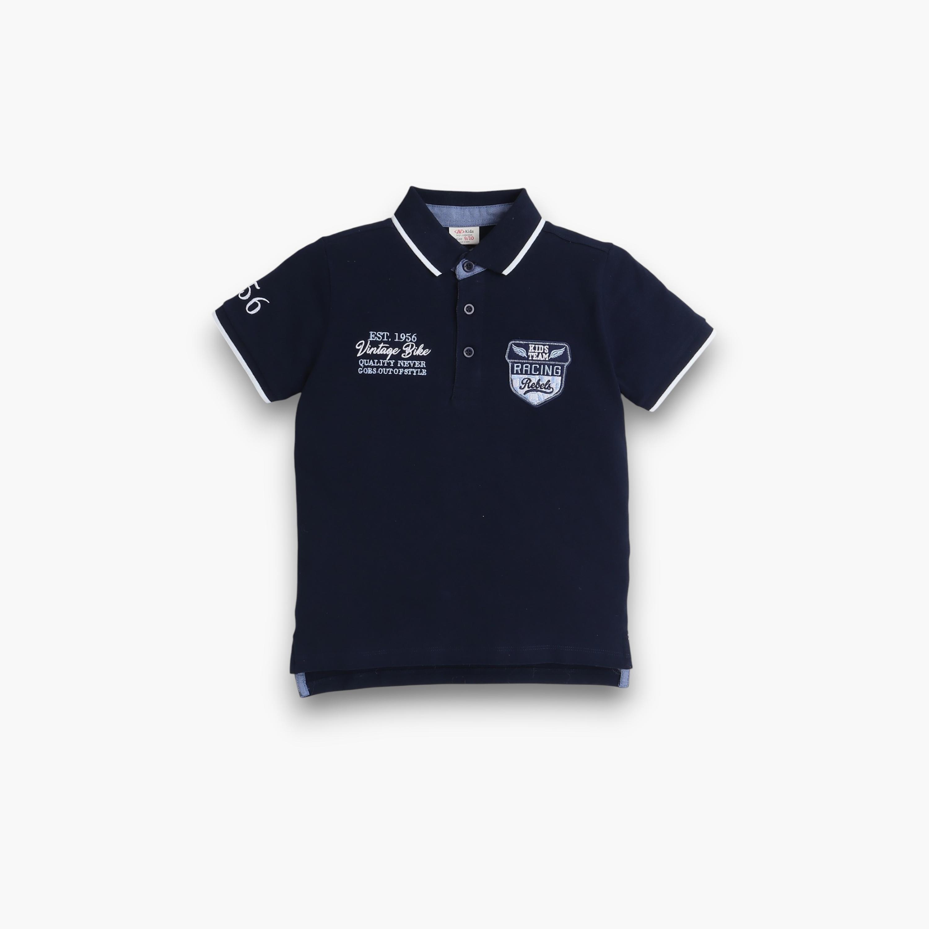 Victor and Jane Embroidered Short Sleeves Polo T-Shirt-boys-clothing-tshirtsandpolos-image-2