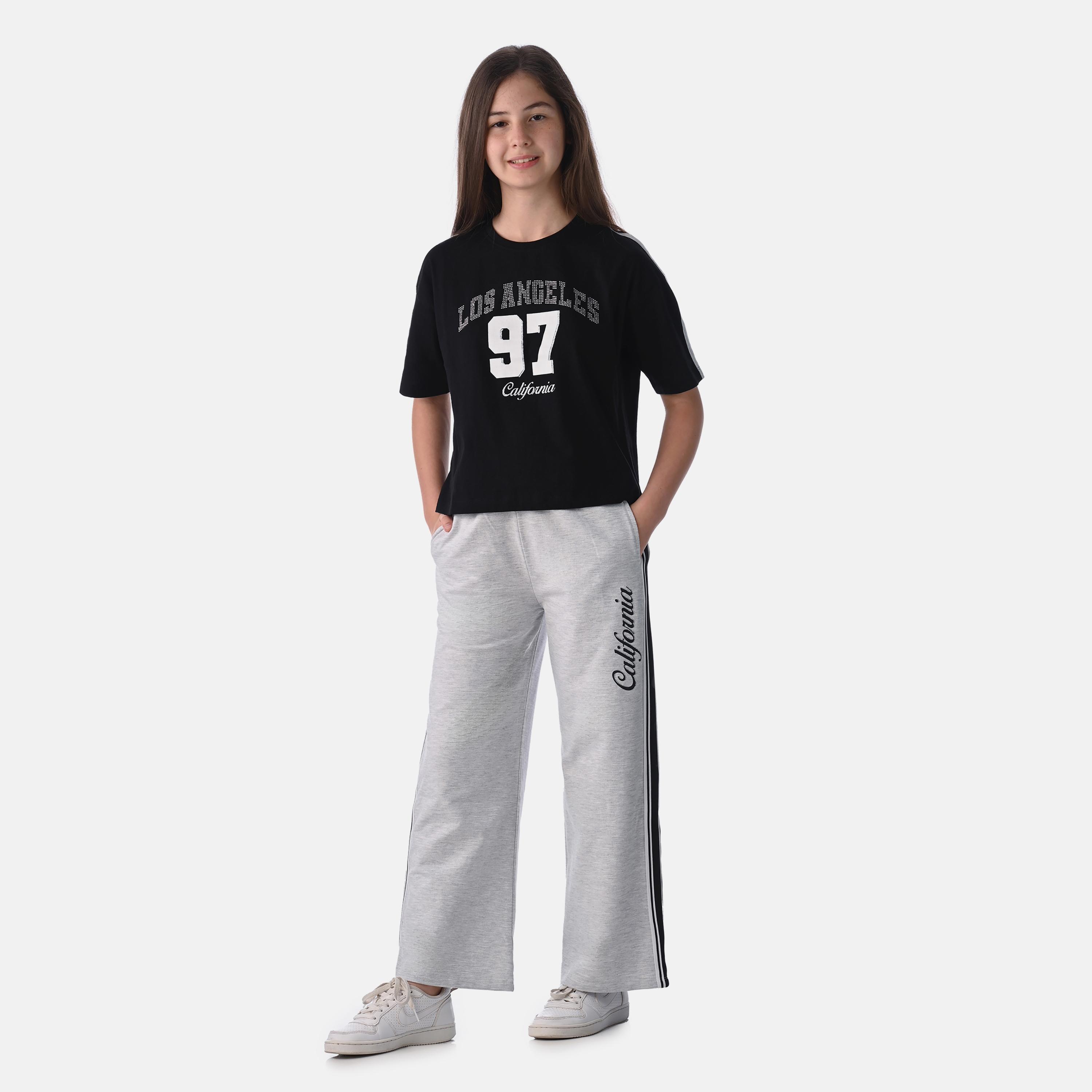 Victor and Jane 2-Piece Printed Short Sleeves T-Shirt with Pants-girls-clothing-setsandcoords-image-1