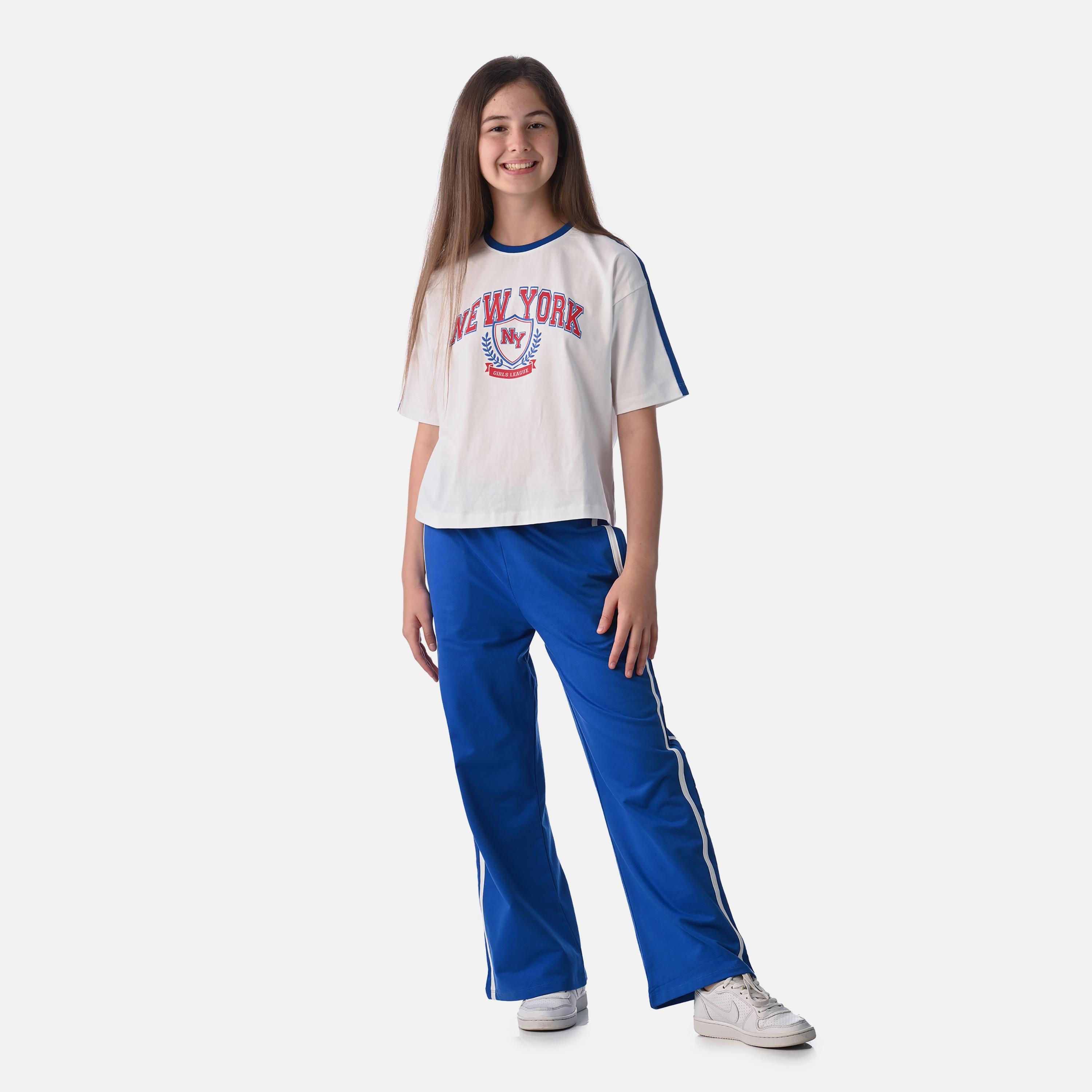 Victor and Jane 2-Piece Printed Short Sleeves T-Shirt with Pants-girls-clothing-setsandcoords-image-1