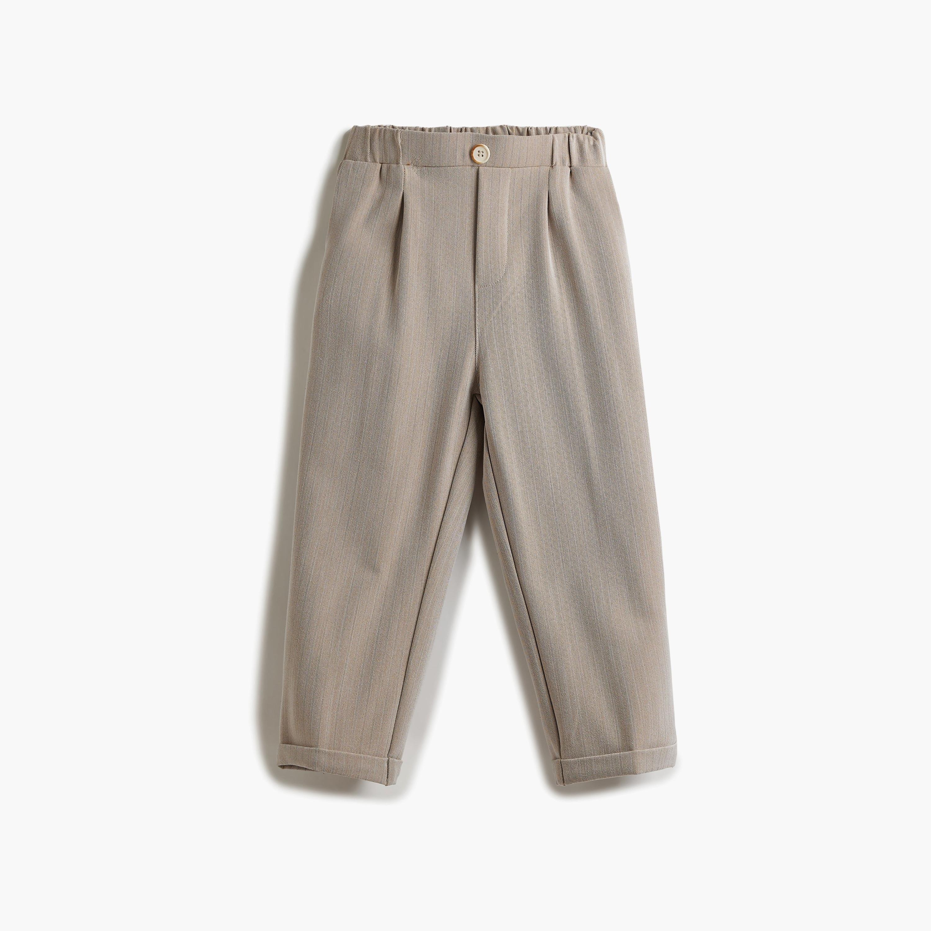 قميص سادة بأكمام طويلة 3 قطع وبنطلون وصدرية من فيكتور اند جين-boys-clothing-setsandcoords-image-12