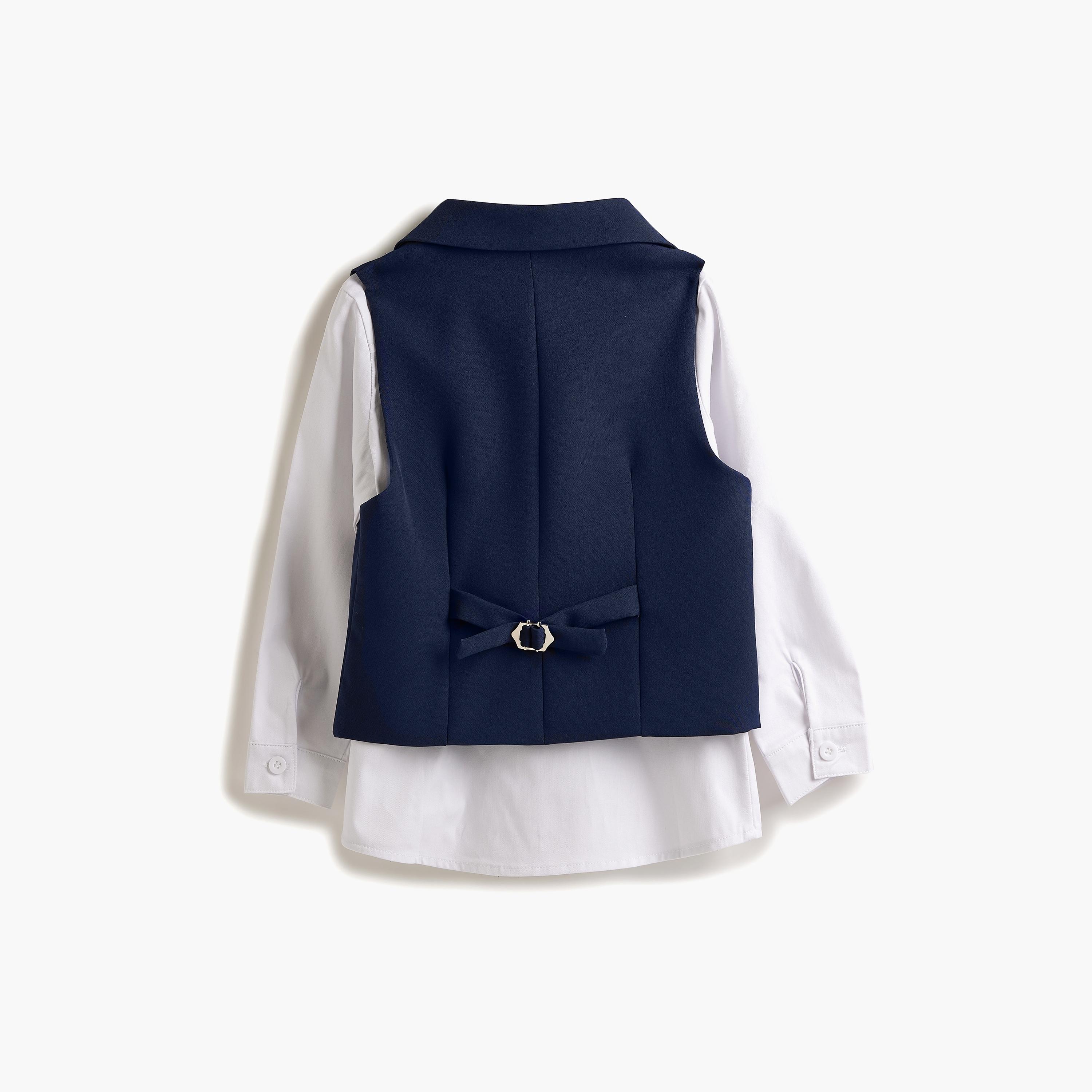 قميص سادة بأكمام طويلة 3 قطع وبنطلون وصدرية من فيكتور اند جين-boys-clothing-setsandcoords-image-10