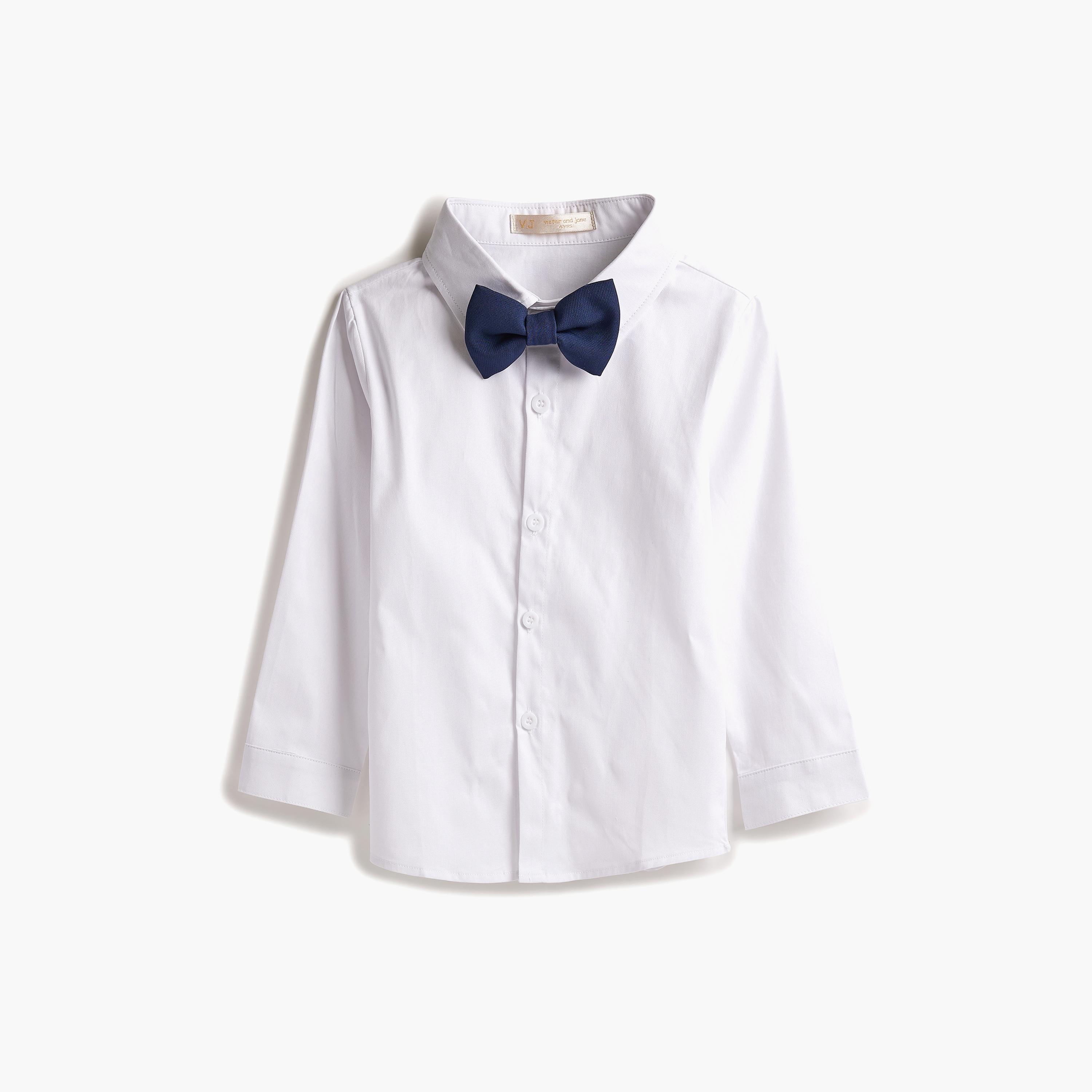 قميص سادة بأكمام طويلة 3 قطع وبنطلون وصدرية من فيكتور اند جين-boys-clothing-setsandcoords-image-12
