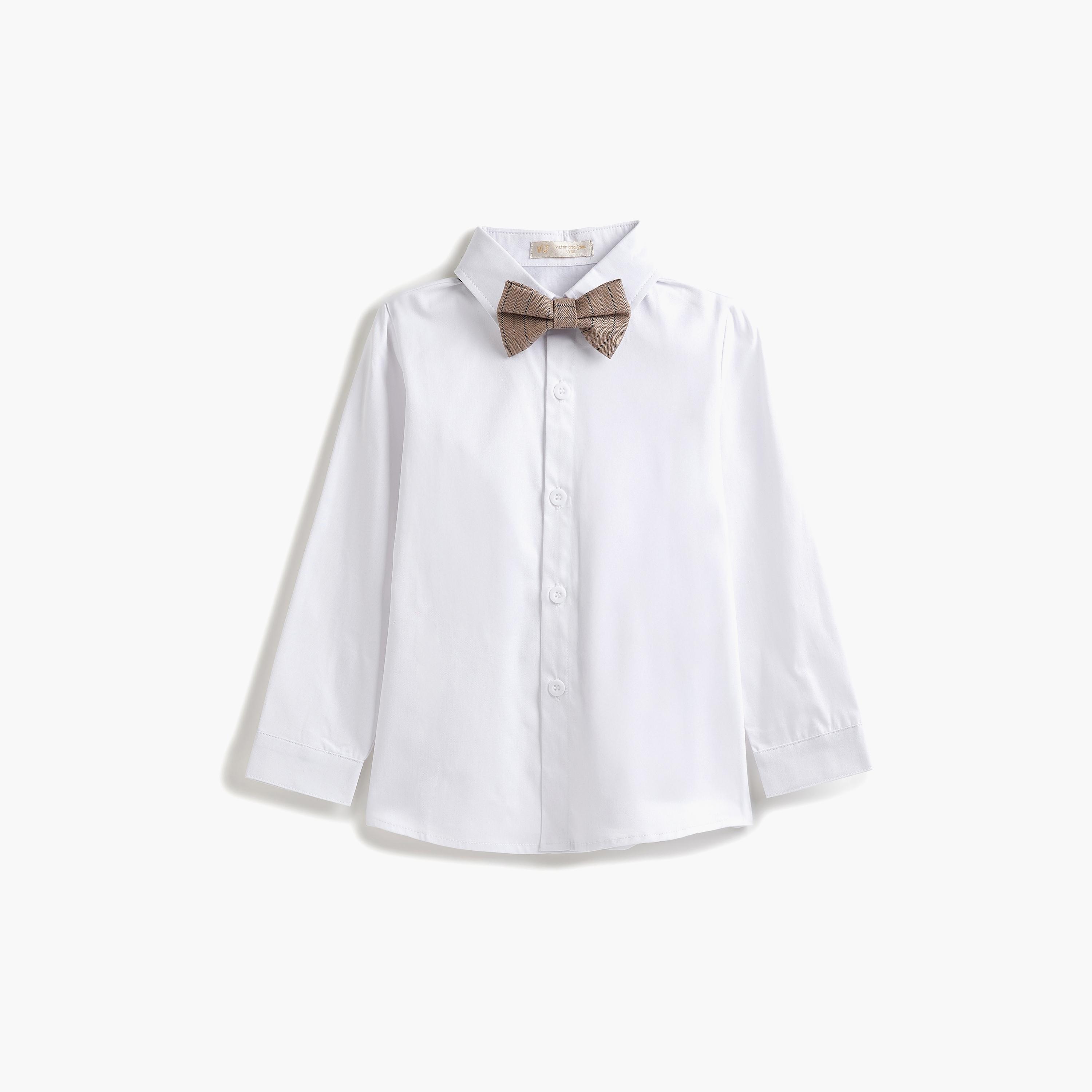 Victor and Jane 3-Piece Solid Long Sleeves Shirt, Pants with Waistcoat-boys-clothing-setsandcoords-image-7