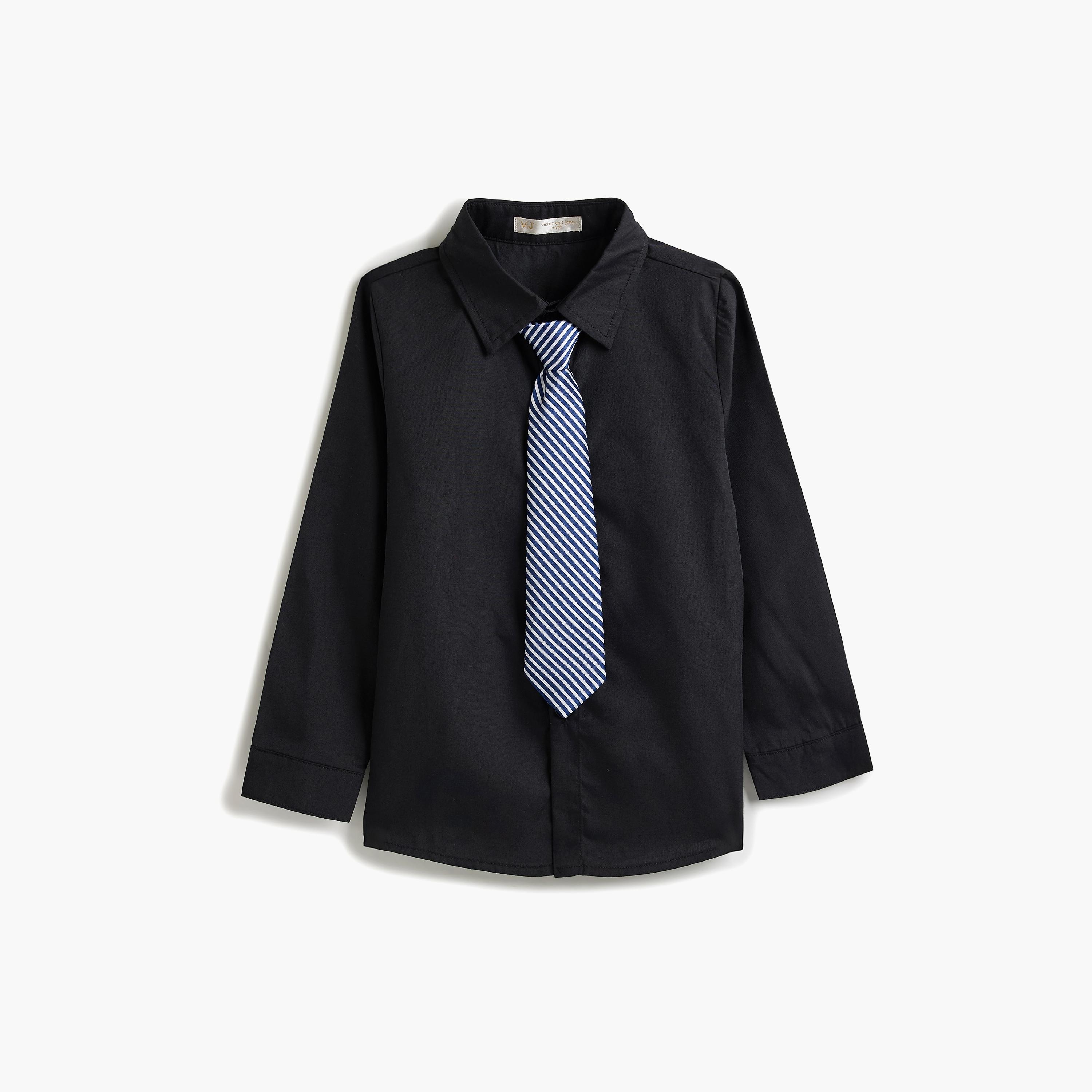 قميص سادة بأكمام طويلة 3 قطع وبنطلون وصدرية من فيكتور اند جين-boys-clothing-setsandcoords-image-10
