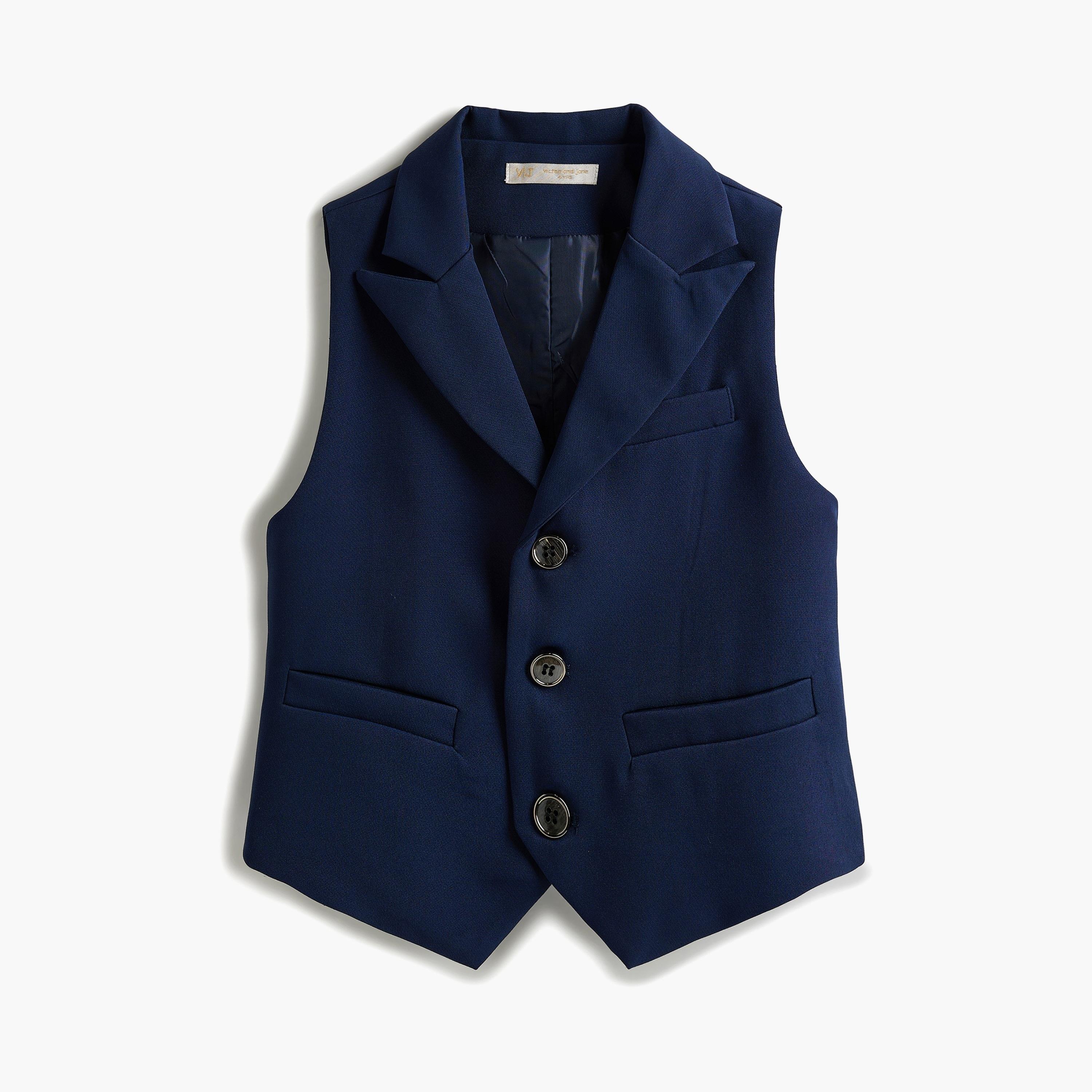 Victor and Jane 4-Piece Solid Short Sleeves Shirt, Shorts, Waistcoat with Tie-boys-clothing-setsandcoords-image-7