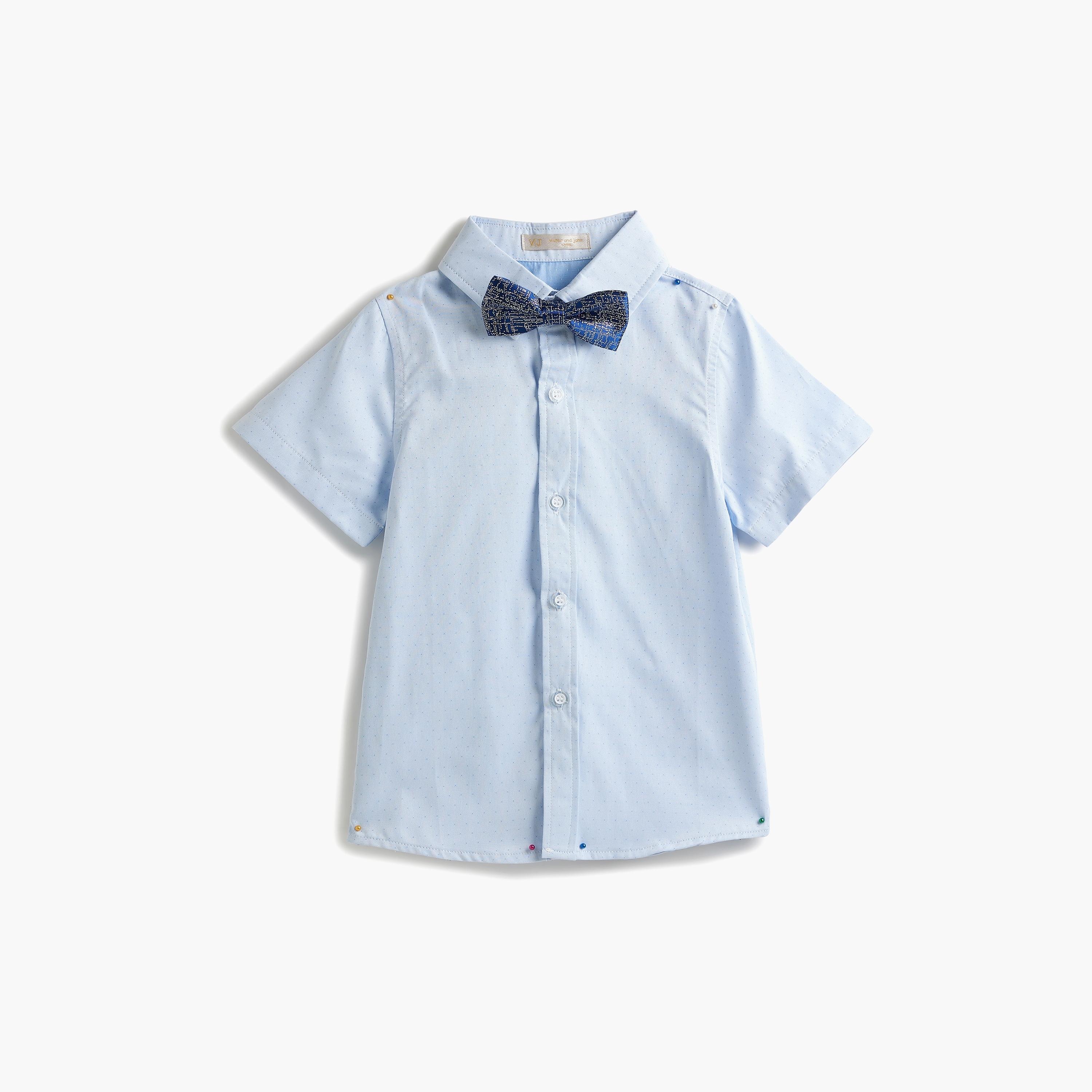 Victor and Jane 4-Piece Solid Short Sleeves Shirt, Shorts, Waistcoat with Tie-boys-clothing-setsandcoords-image-8