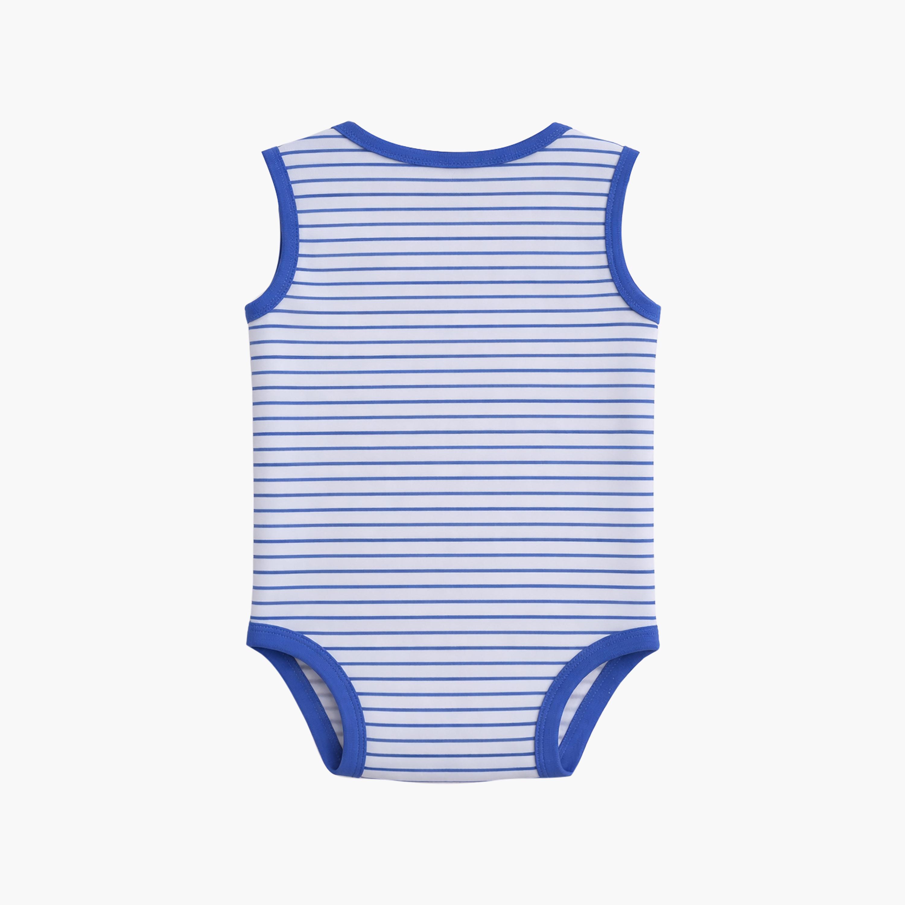 Victor and Jane 3-Piece Sleeveless Shark Printed Bodysuit-baby-boys-clothing-bodysuits-image-6