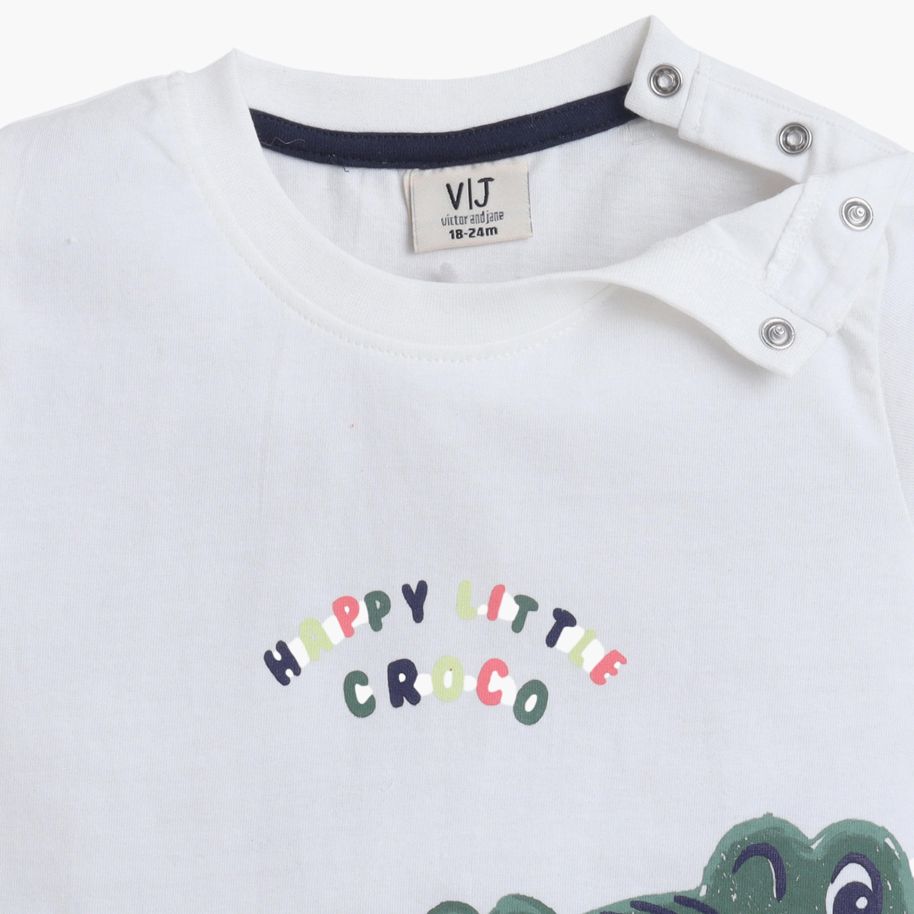 Victor and Jane 4-Piece Graphic Short Sleeves T-Shirts, Pants with Shorts-boys-clothing-setsandcoords-image-8