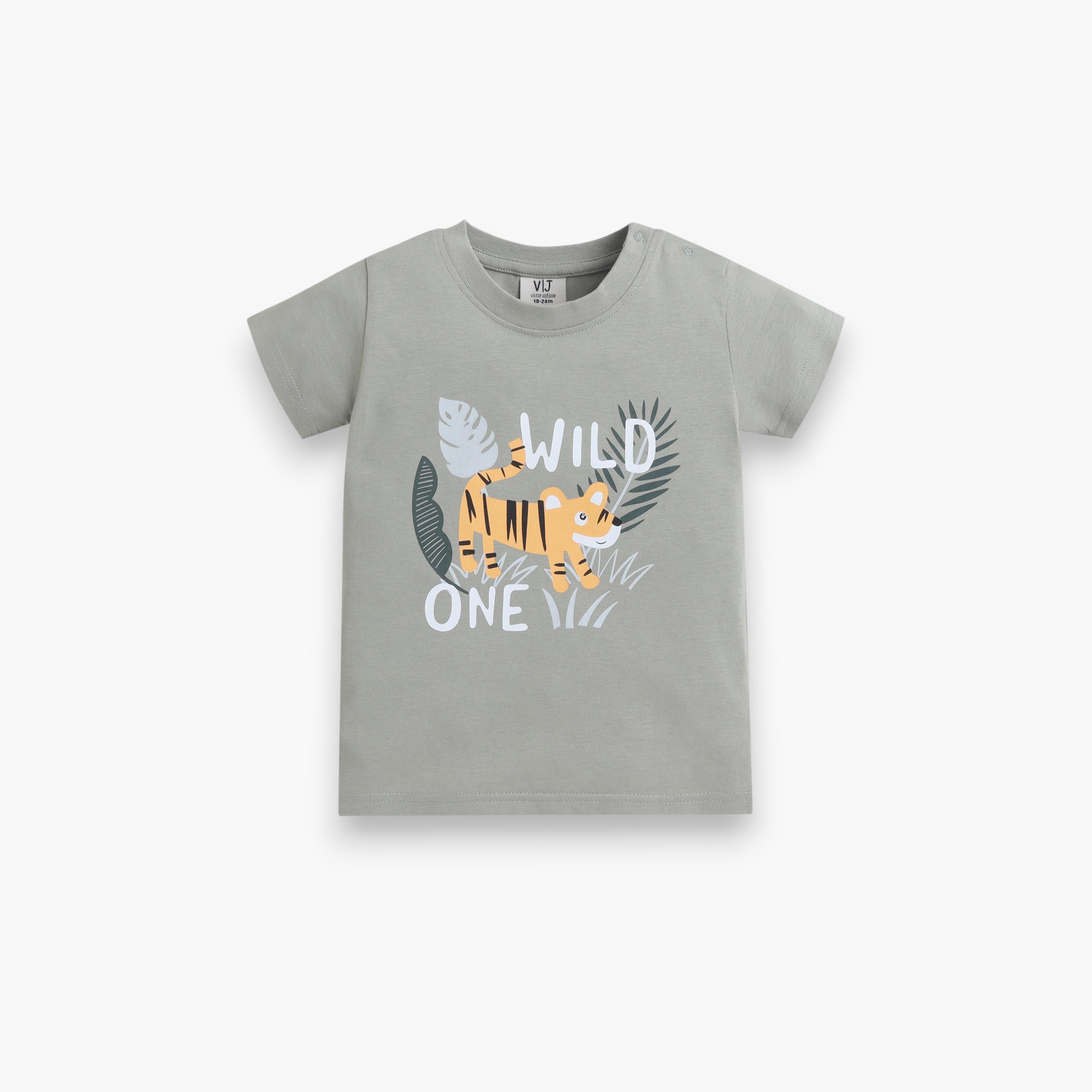 Victor and Jane Set of 2 Printed T-Shirts & Shorts-baby-boys-clothing-setsandcoords-image-6