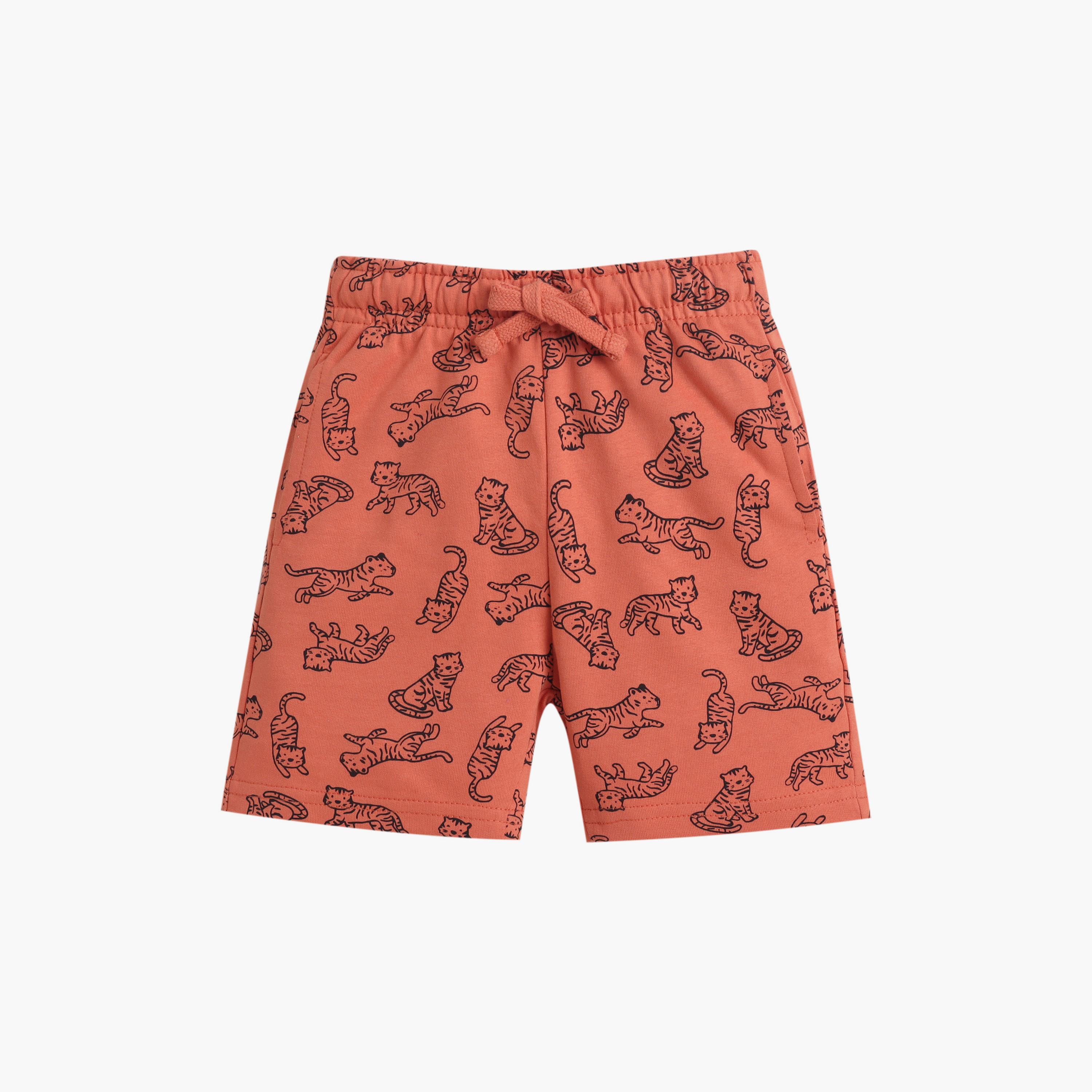 Victor and Jane Set of 2 Printed T-Shirts & Shorts-baby-boys-clothing-setsandcoords-image-7