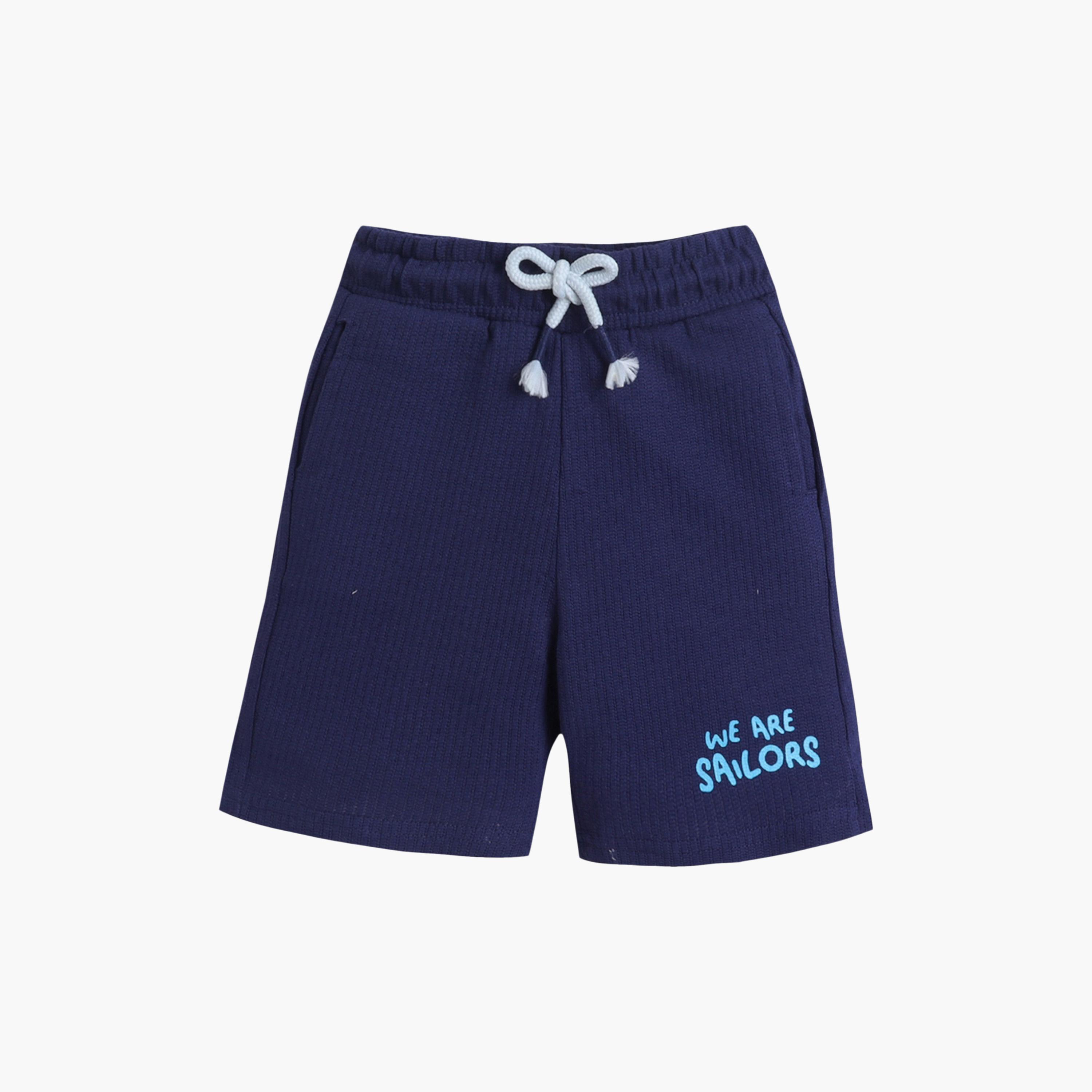 Victor and Jane Fish Printed T-Shirt & Drawstring Shorts Set-boys-clothing-setsandcoords-image-3