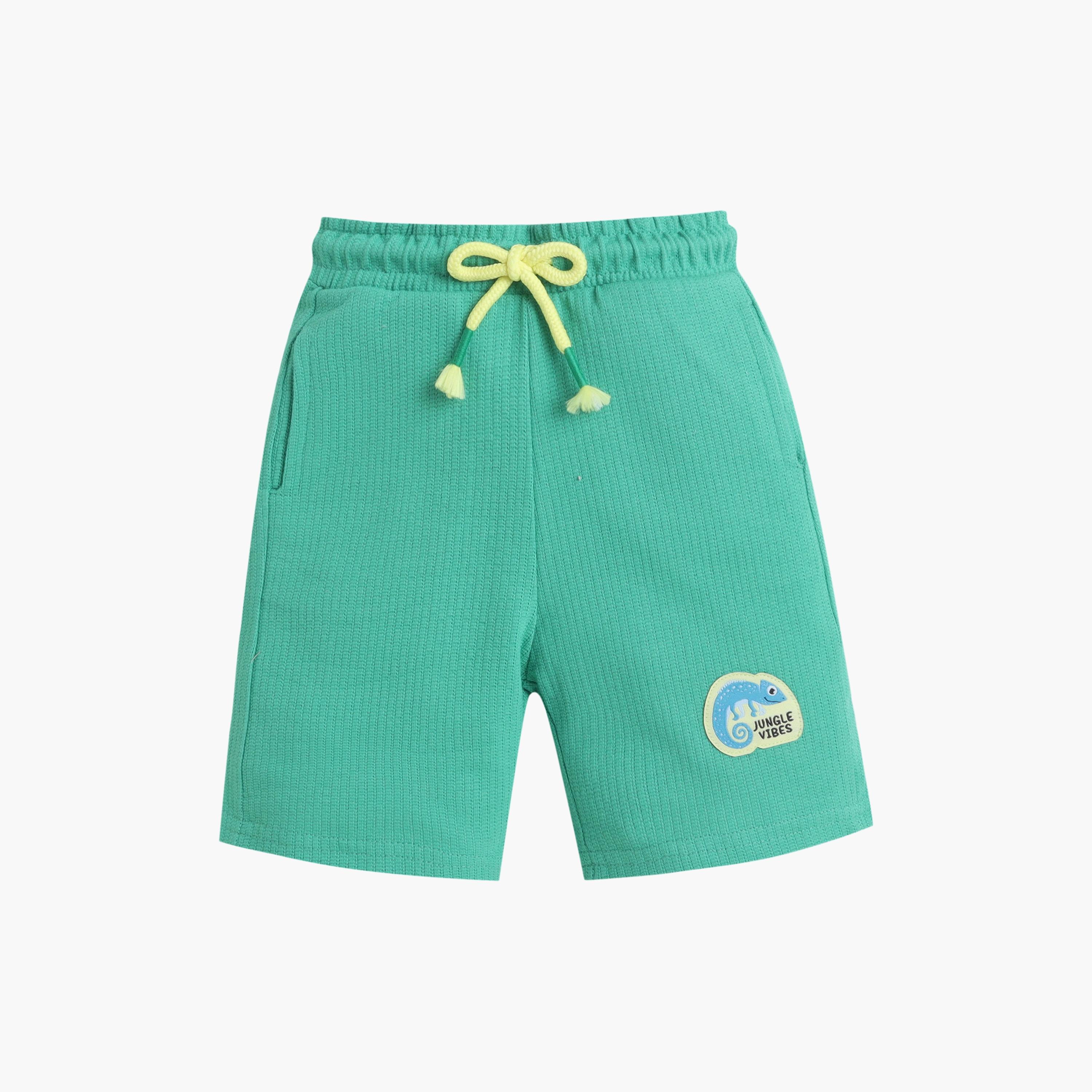 طقم تي شيرت برسومات تمساح وشورت برباط خصر من فيكتور آند جين-boys-clothing-setsandcoords-image-3