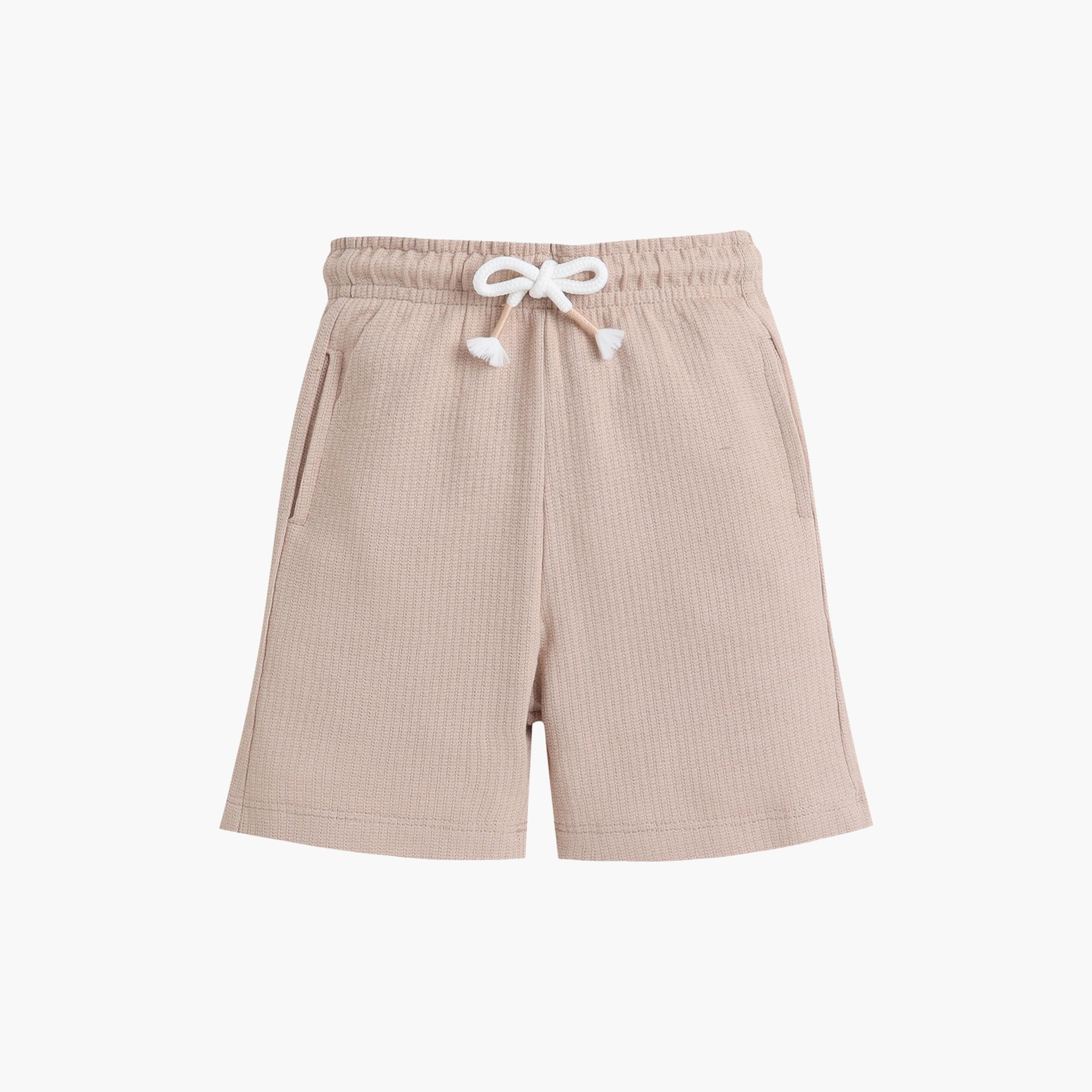 Victor and Jane Dinosaur Appliqué T-Shirt & Drawstring Shorts Set-boys-clothing-setsandcoords-image-3