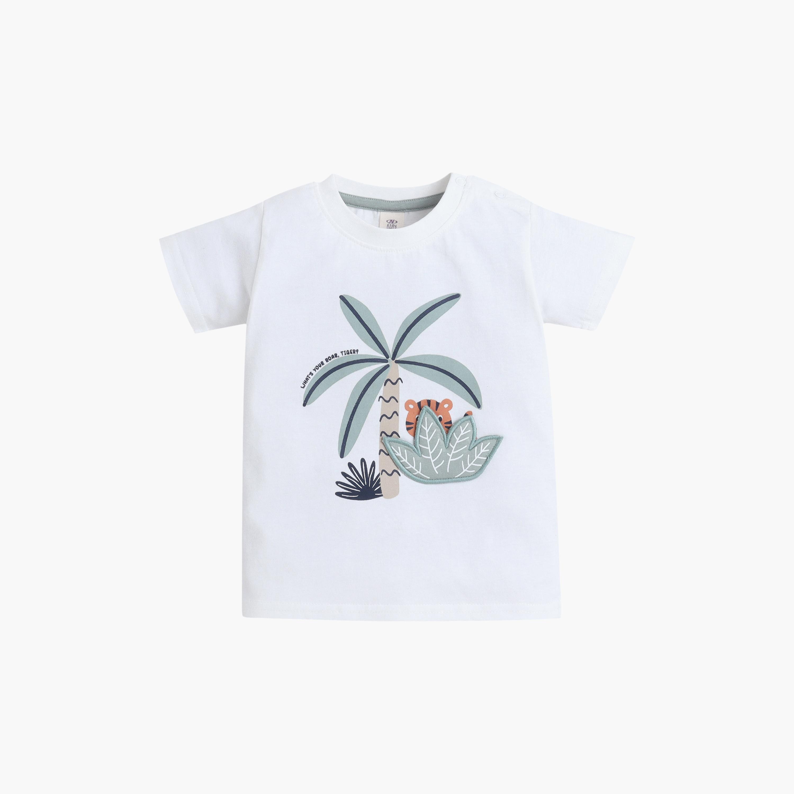 Victor and Jane Tropical Crocodile T-Shirt & Hero Jungle Joggers Set-boys-clothing-setsandcoords-image-2