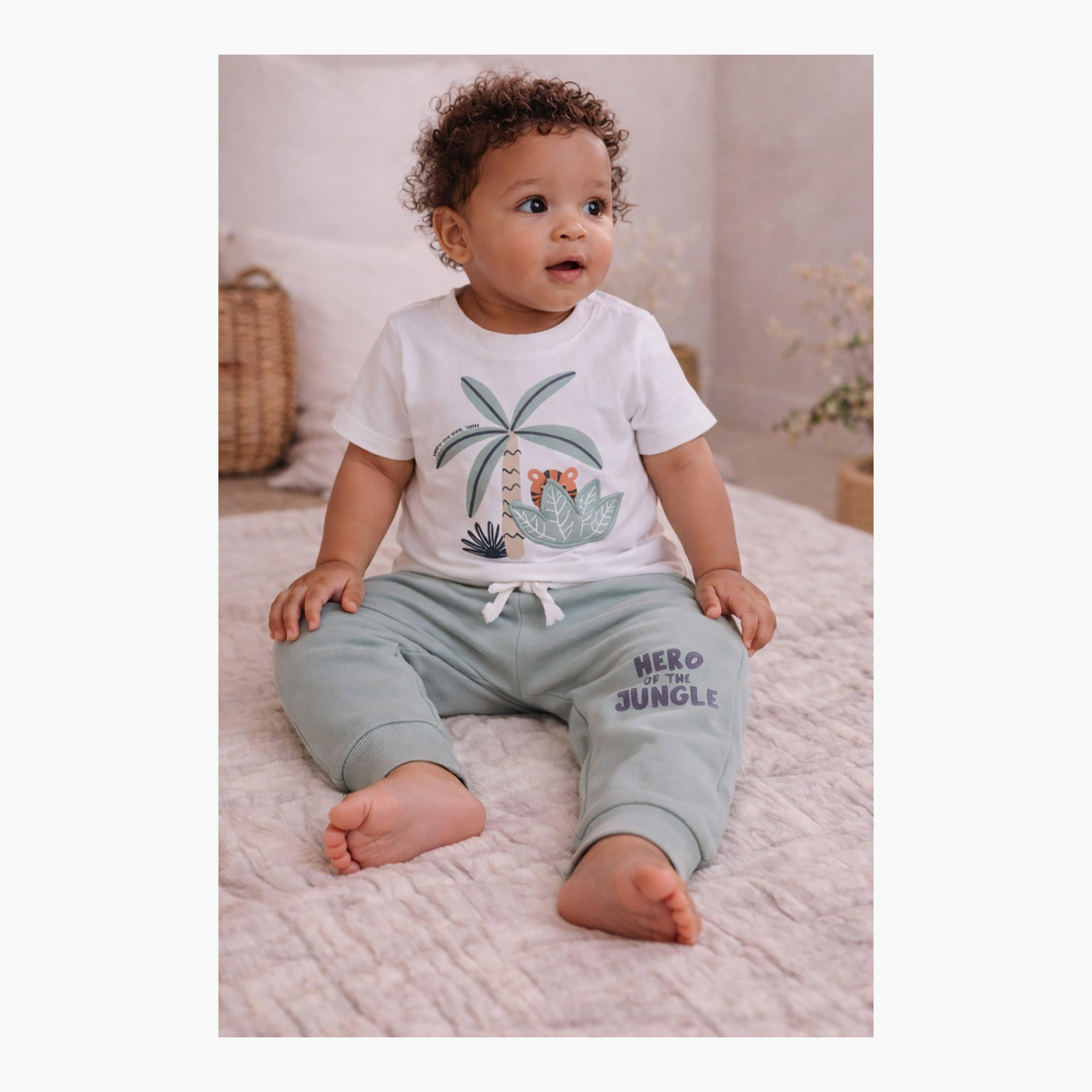 Victor and Jane Tropical Crocodile T-Shirt & Hero Jungle Joggers Set-boys-clothing-setsandcoords-image-4