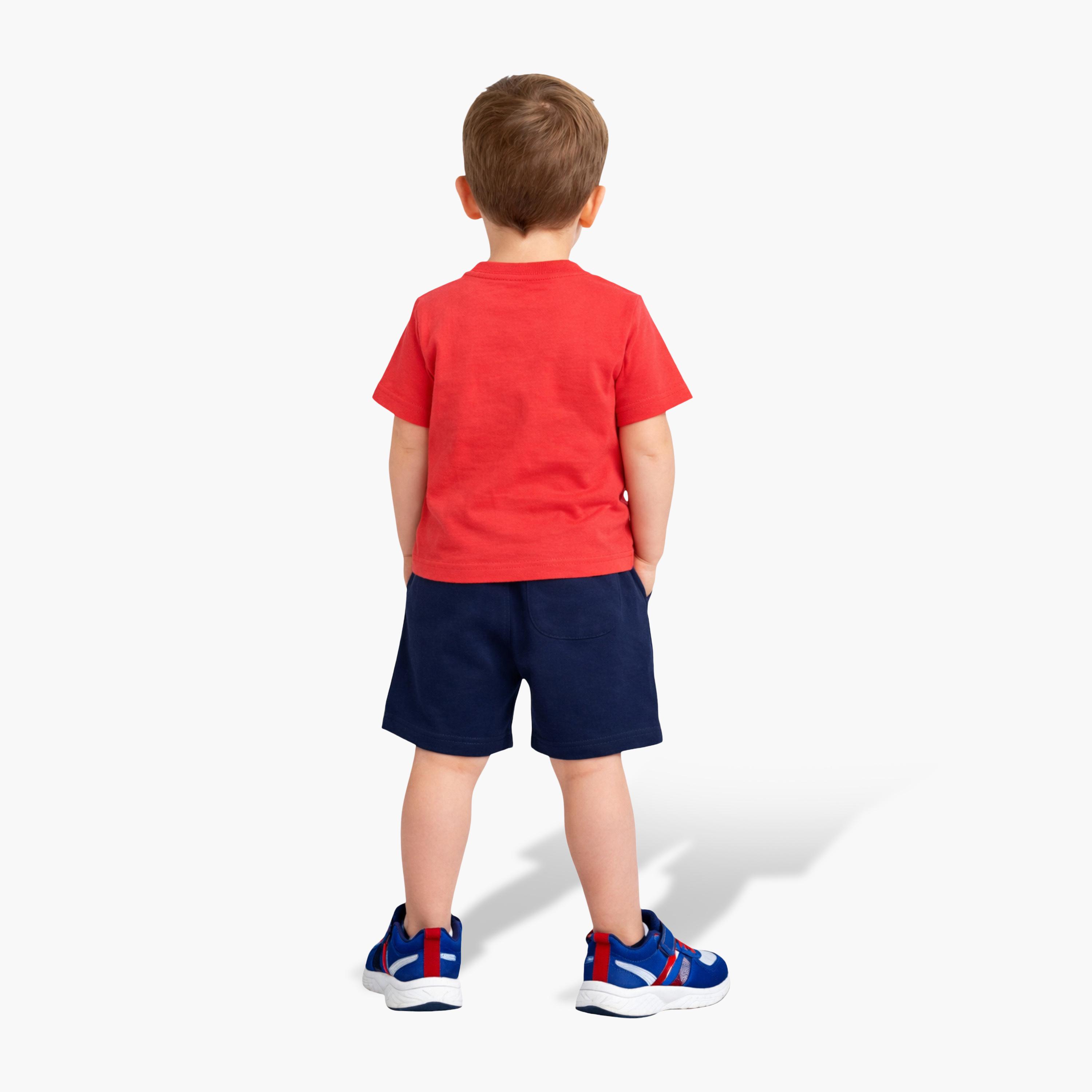 Victor and Jane Summer Vibes Round Neck T-Shirt and Shorts Set-boys-clothing-setsandcoords-image-2