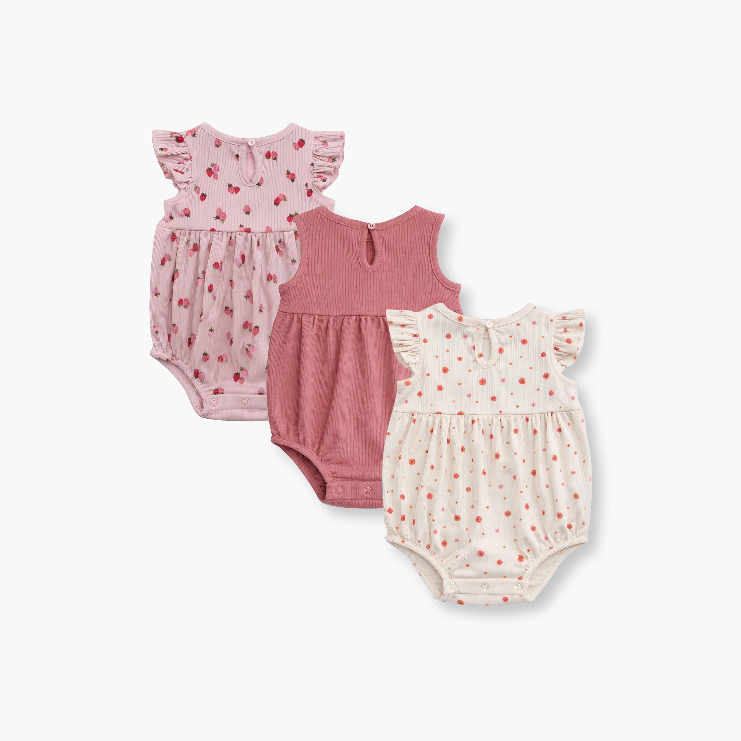 Victor and Jane 3-Piece Sleeveless Printed Romper-baby-girls-clothing-rompers-image-2