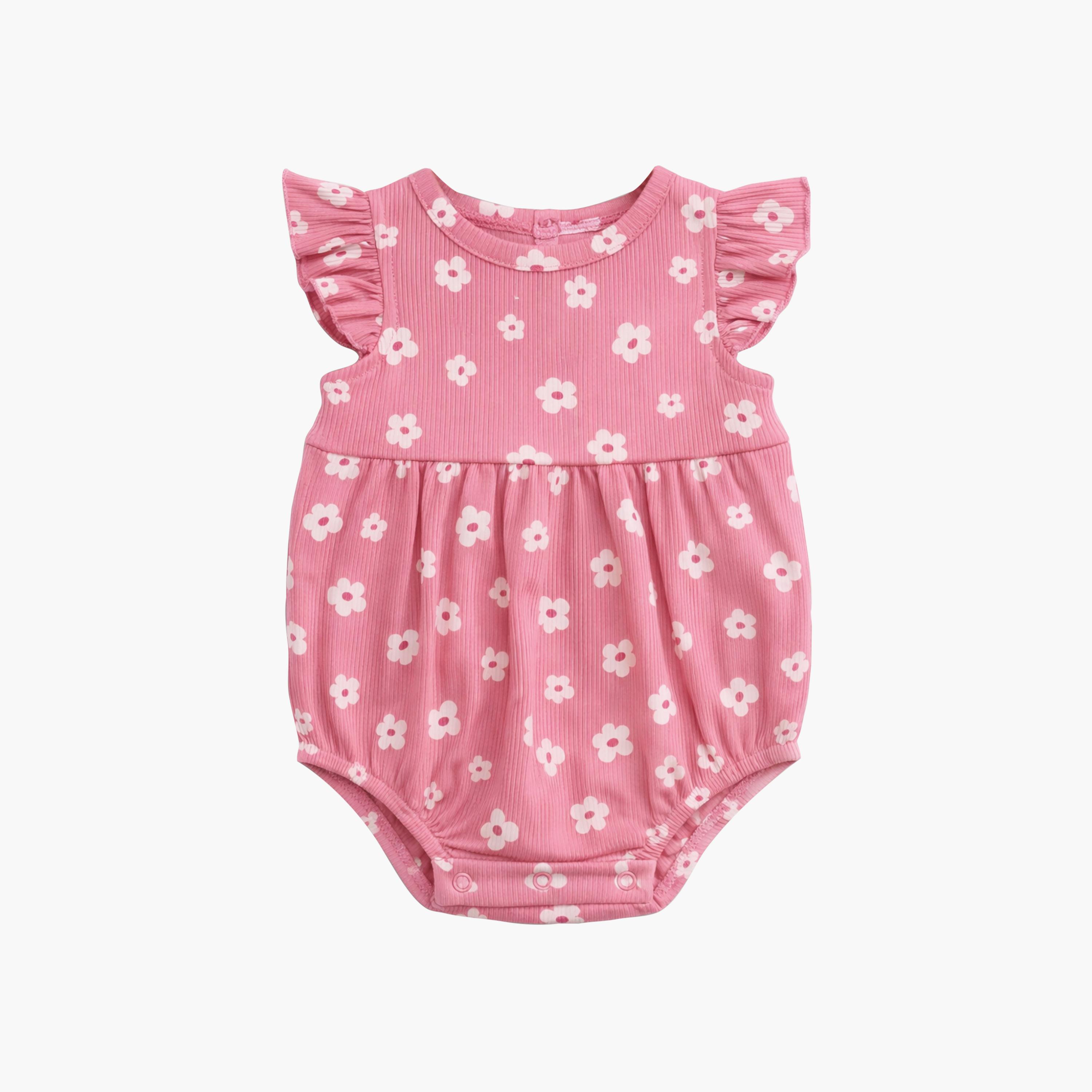 رومبير بدون أكمام بطبعة زهور مكون من 3 قطع من فيكتور آند جين-baby-girls-clothing-rompers-image-9