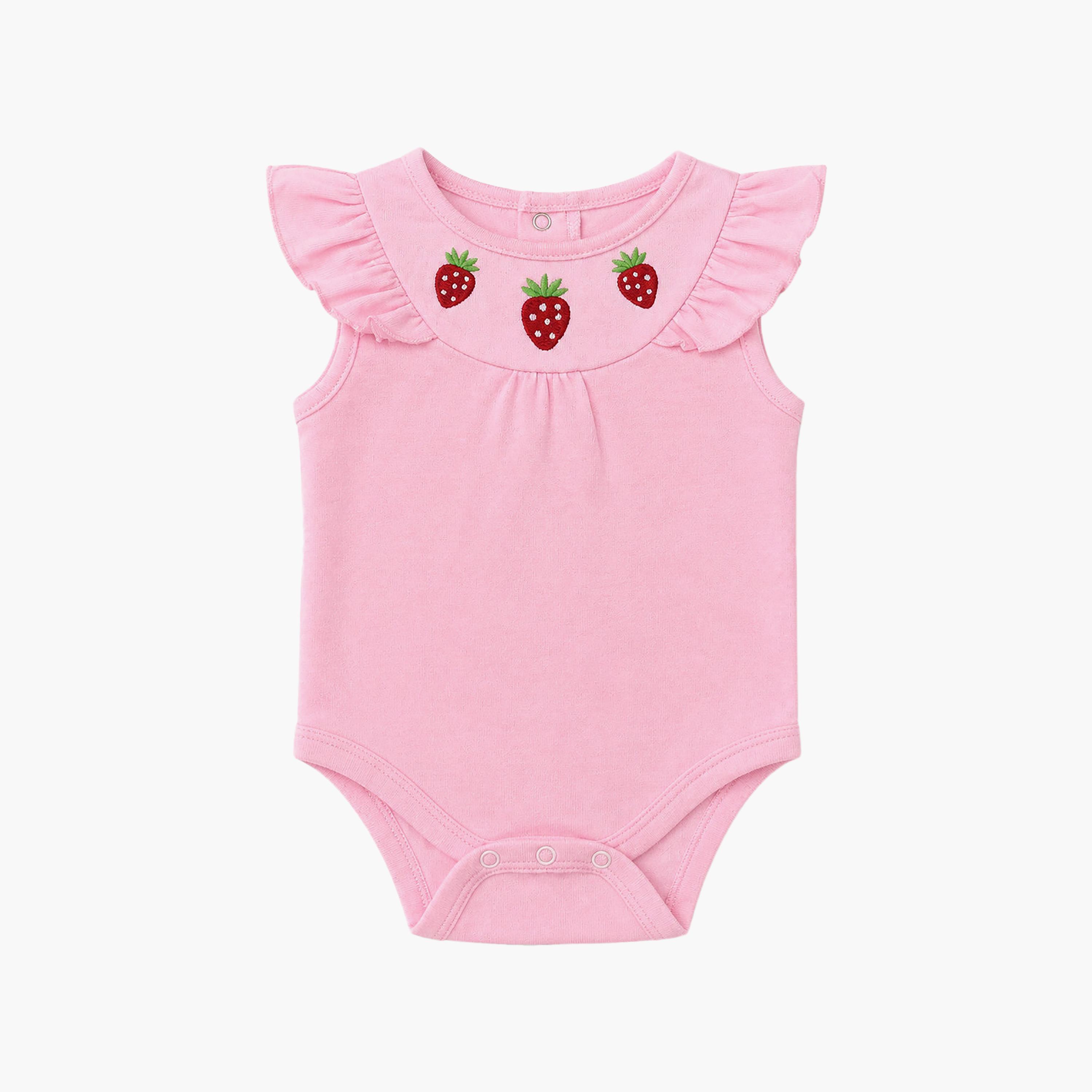 Victor and Jane 3-Piece Frill Strap Sleeveless Rompers Set-baby-girls-clothing-rompers-image-2