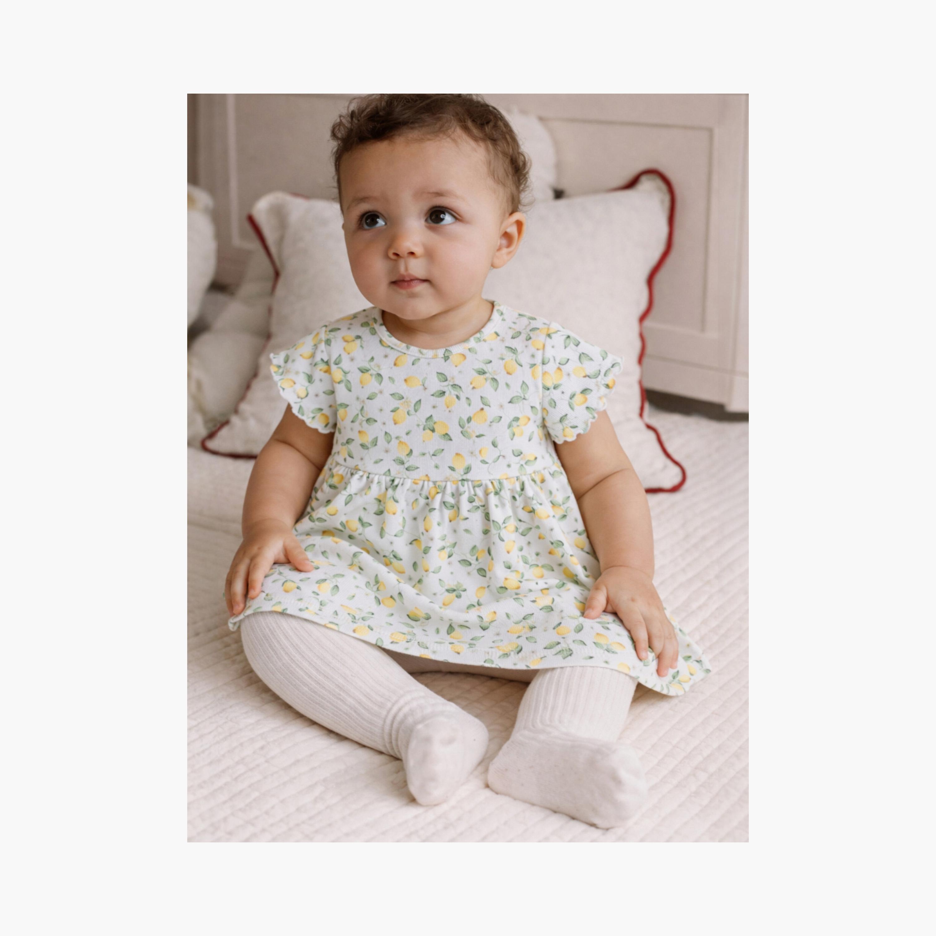 Victor and Jane 2-Piece Daisy Floral & Cream Striped Dress Set-girls-clothing-dressesandjumpsuits-image-6