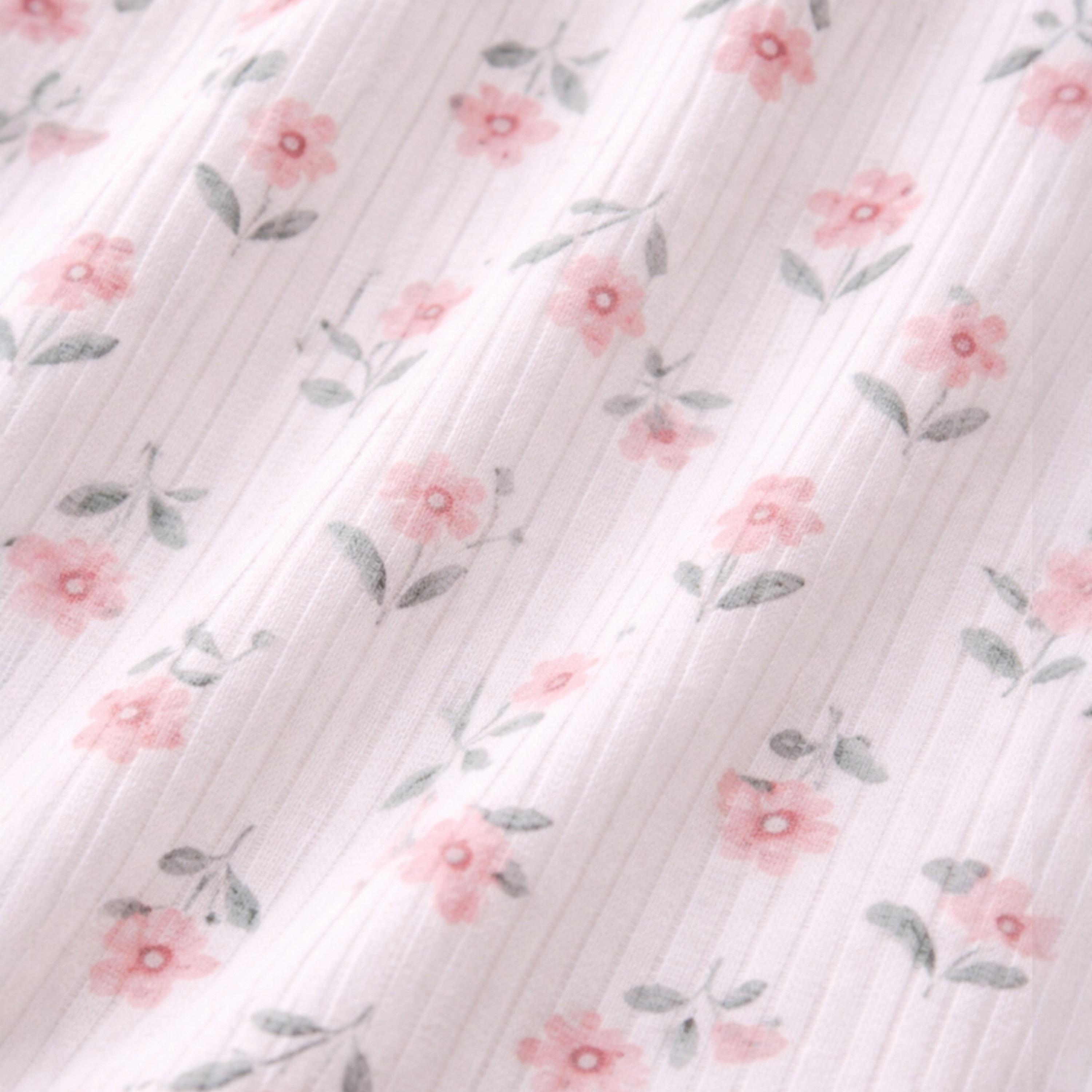 Victor and Jane Short Sleeves Drop Needle Dress with Floral Skirt-baby-girls-clothing-dressesandjumpsuits-image-4