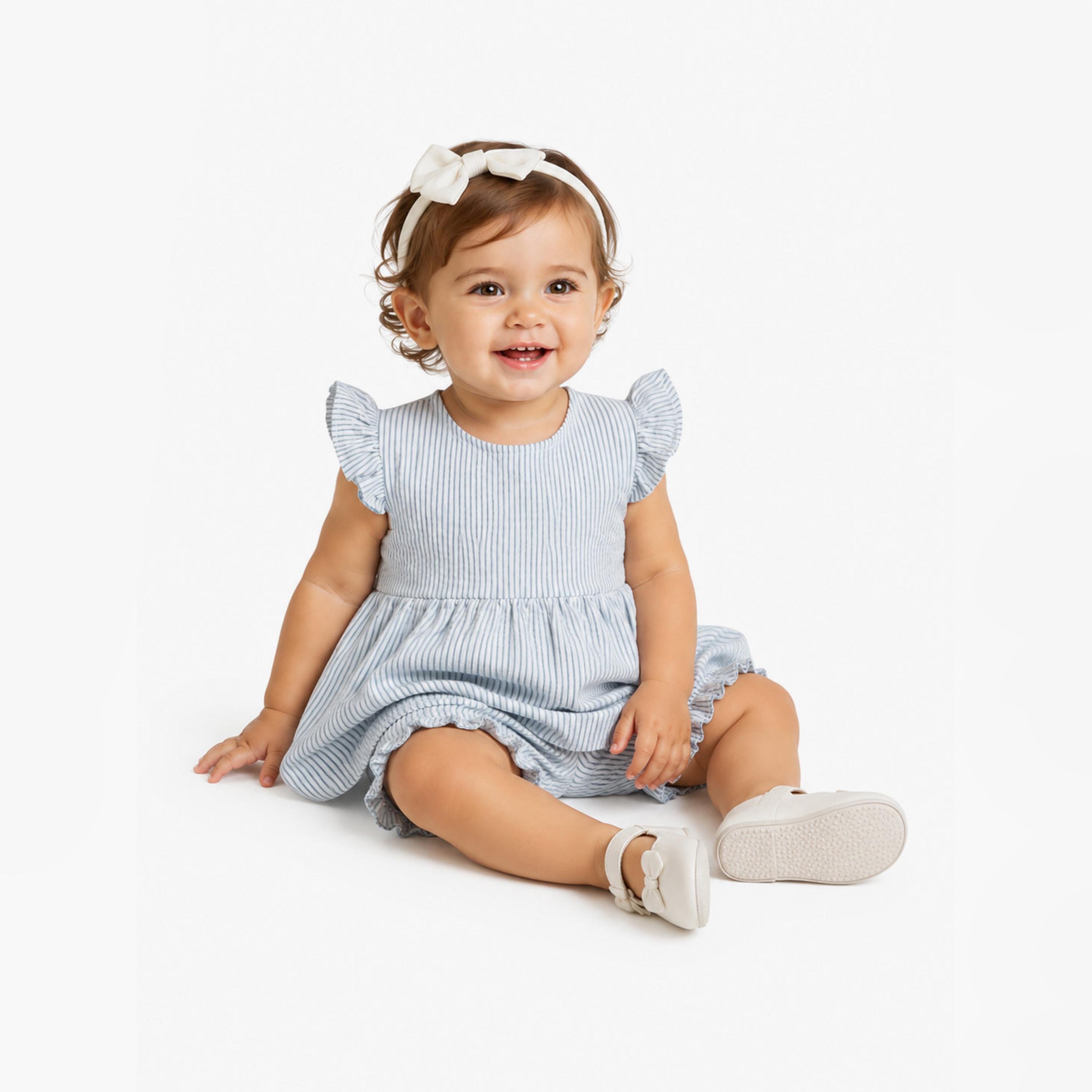 Victor and Jane Ruffle Sleeve Stripe Top & Shorts Set-baby-girls-clothing-setsandcoords-image-6