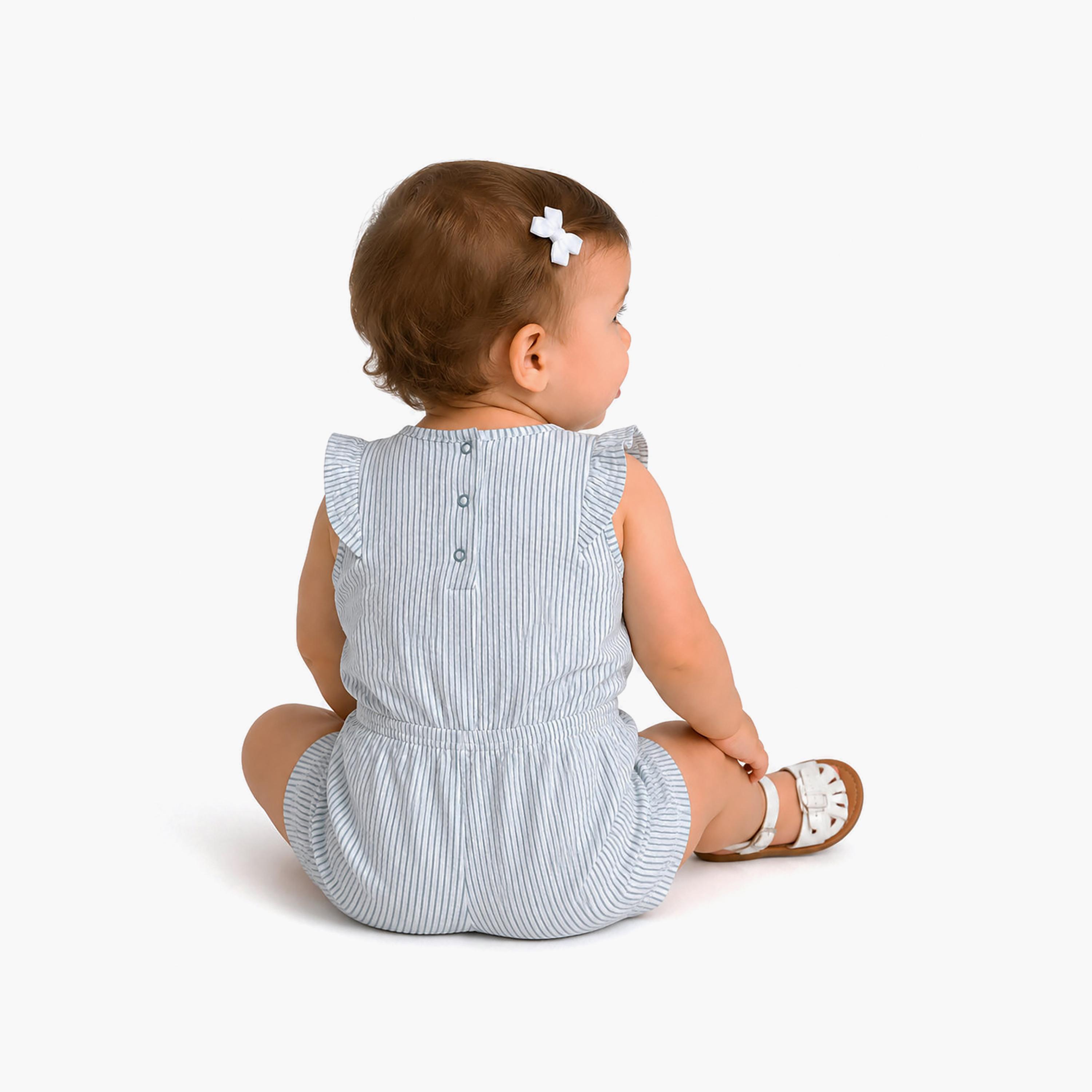 Victor and Jane Ruffle Sleeve Stripe Playsuit with Bow-baby-girls-clothing-dressesandjumpsuits-image-3