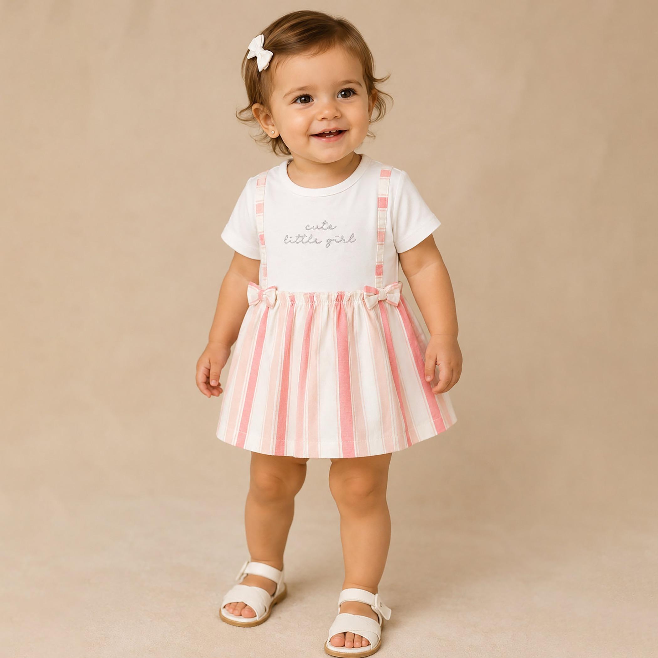 Victor and Jane Short Sleeves Stripped Dress-baby-girls-clothing-dressesandjumpsuits-image-1
