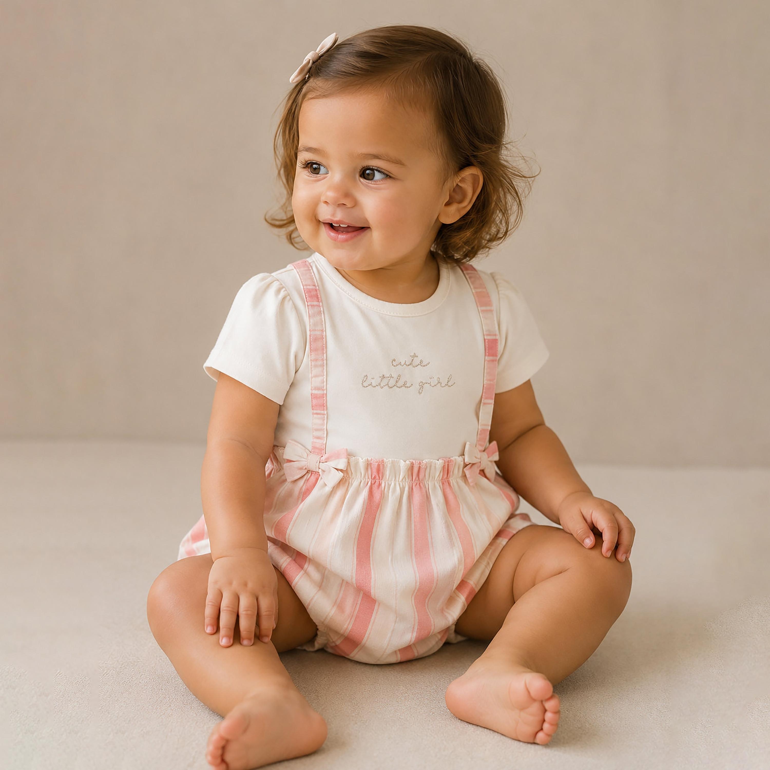 Victor and Jane Short Sleeves Stripped Dress-baby-girls-clothing-dressesandjumpsuits-image-2