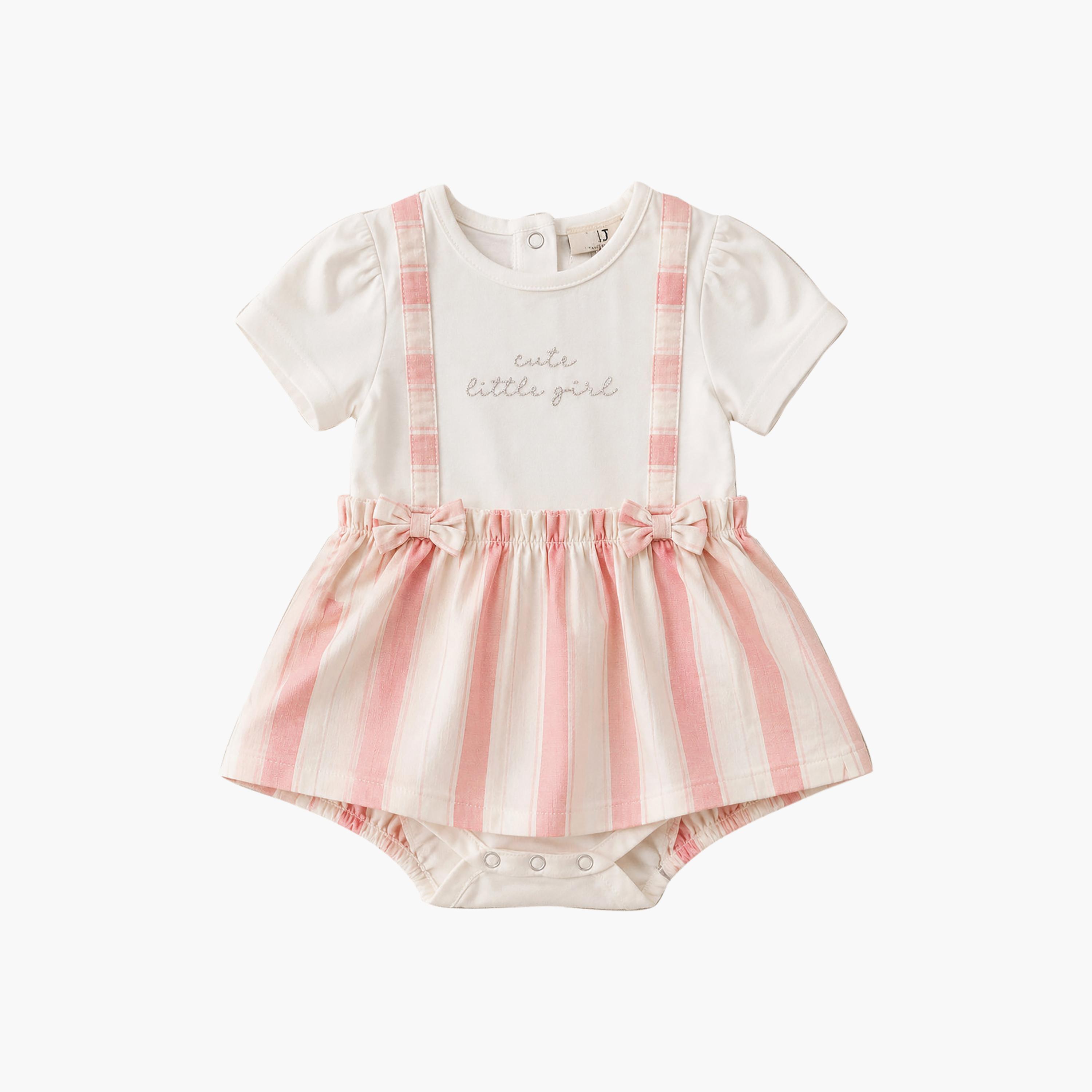 Victor and Jane Short Sleeves Stripped Dress-baby-girls-clothing-dressesandjumpsuits-image-3