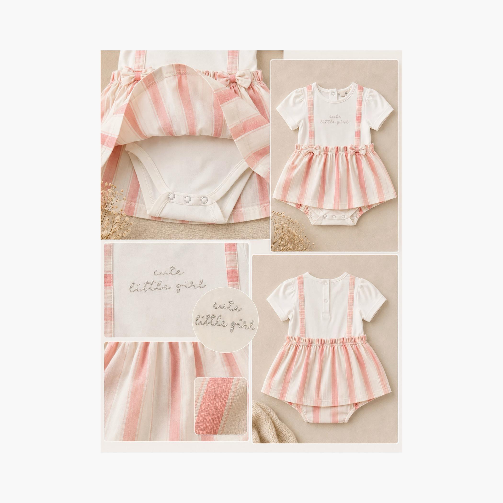 Victor and Jane Short Sleeves Stripped Dress-baby-girls-clothing-dressesandjumpsuits-image-4