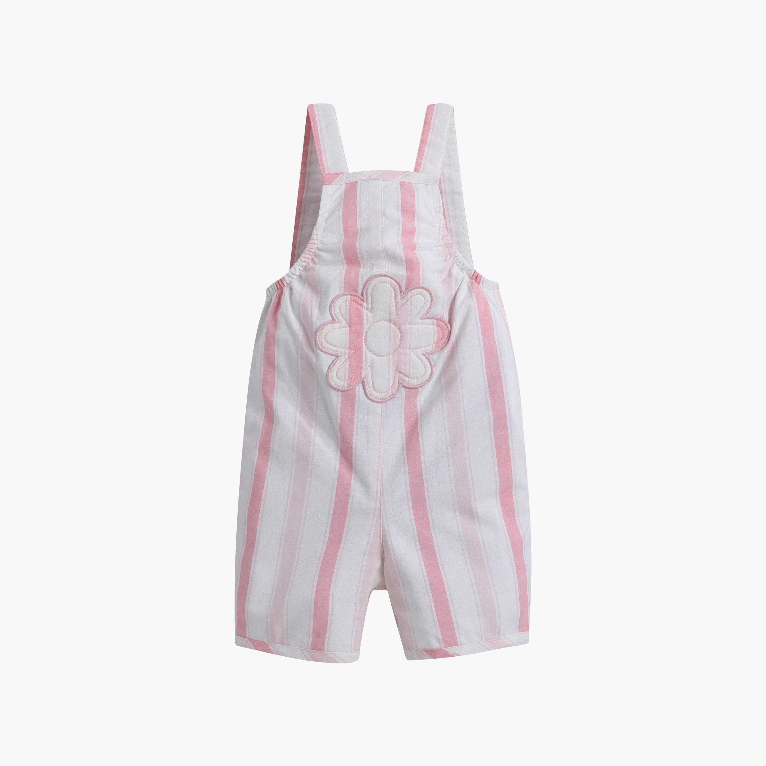Victor and Jane Sleeveless Striped Dungaree & Bodysuit Set-baby-girls-clothing-setsandcoords-image-4