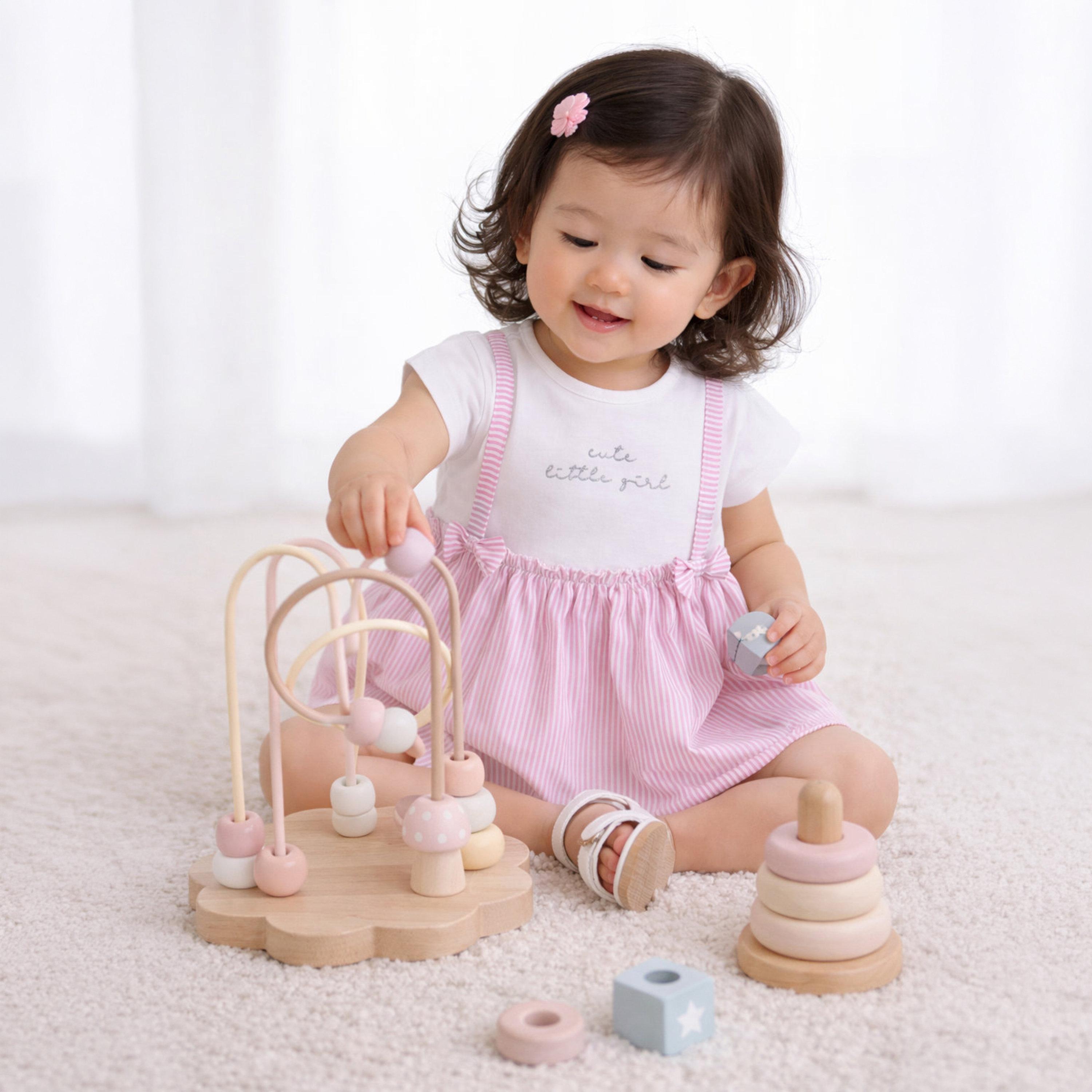 Victor and Jane Short Sleeves Stripped Dress-baby-girls-clothing-dressesandjumpsuits-image-2
