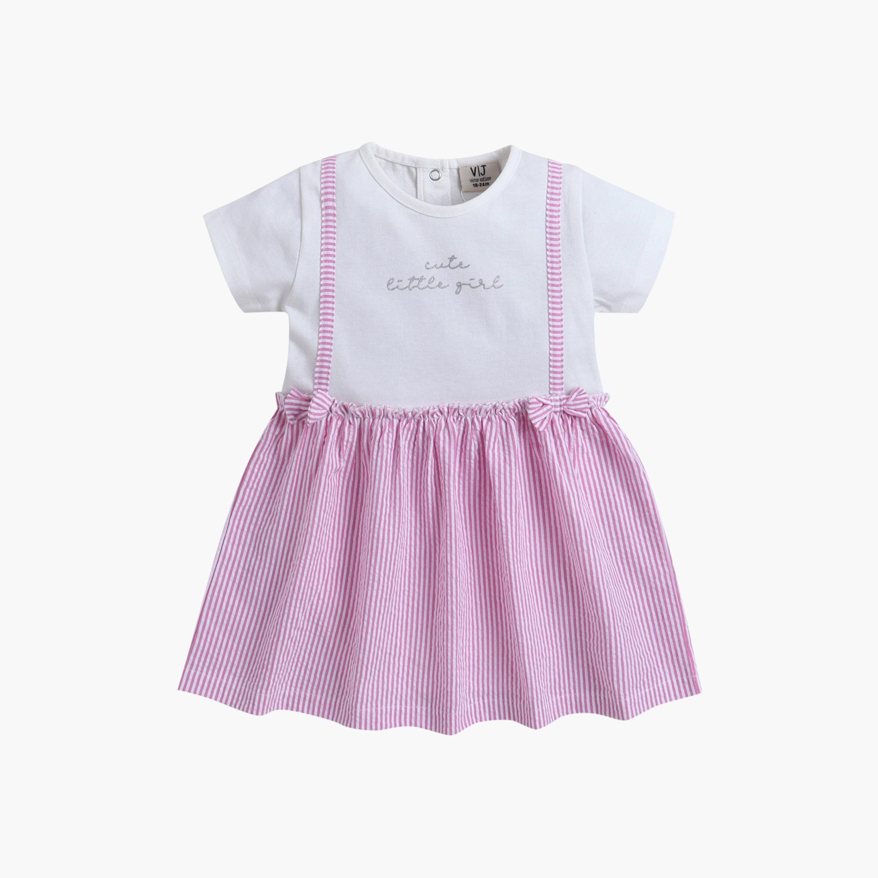 Victor and Jane Short Sleeves Stripped Dress-baby-girls-clothing-dressesandjumpsuits-image-4