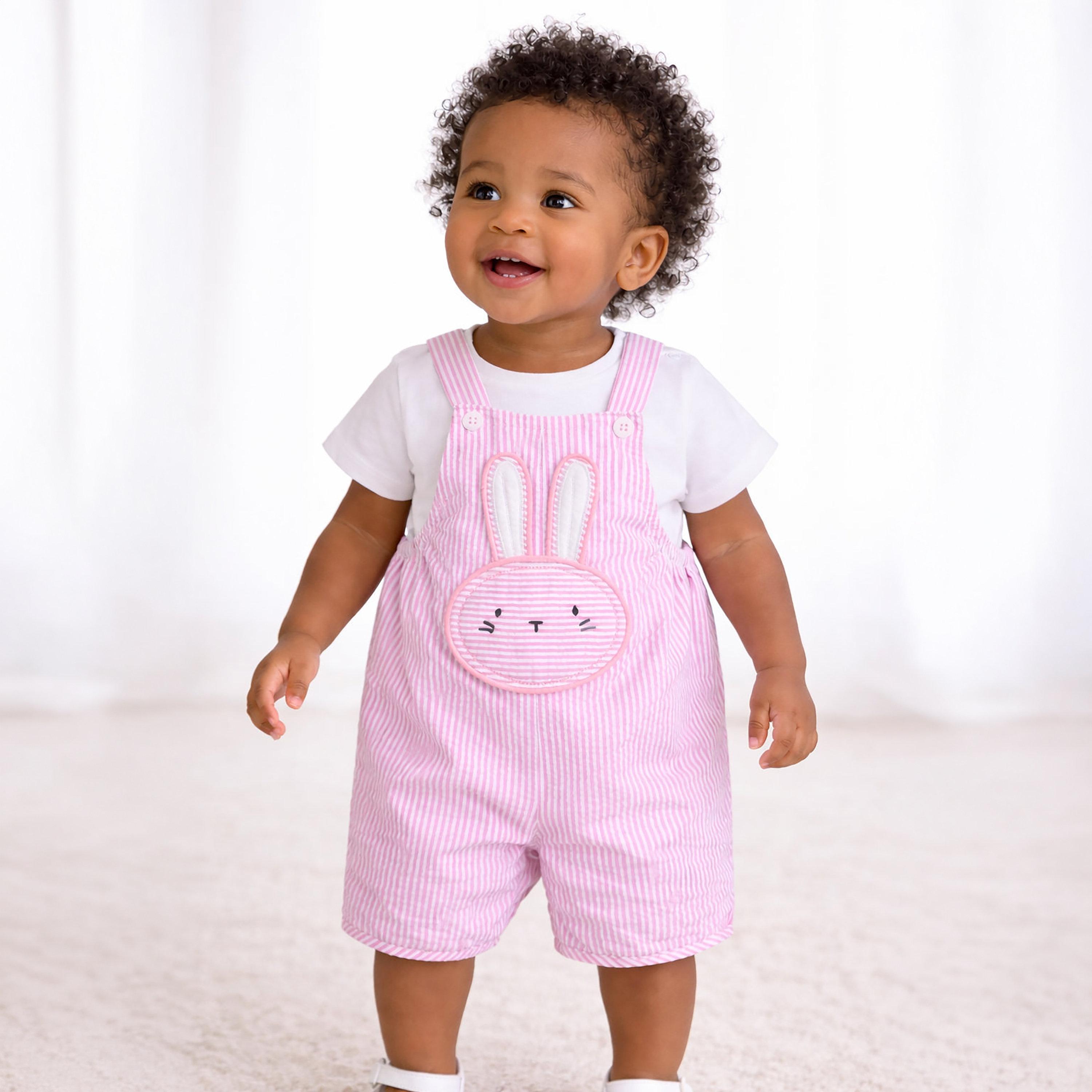 Victor and Jane Sleeveless Striped Dungaree & Bodysuit Set-baby-girls-clothing-setsandcoords-image-2