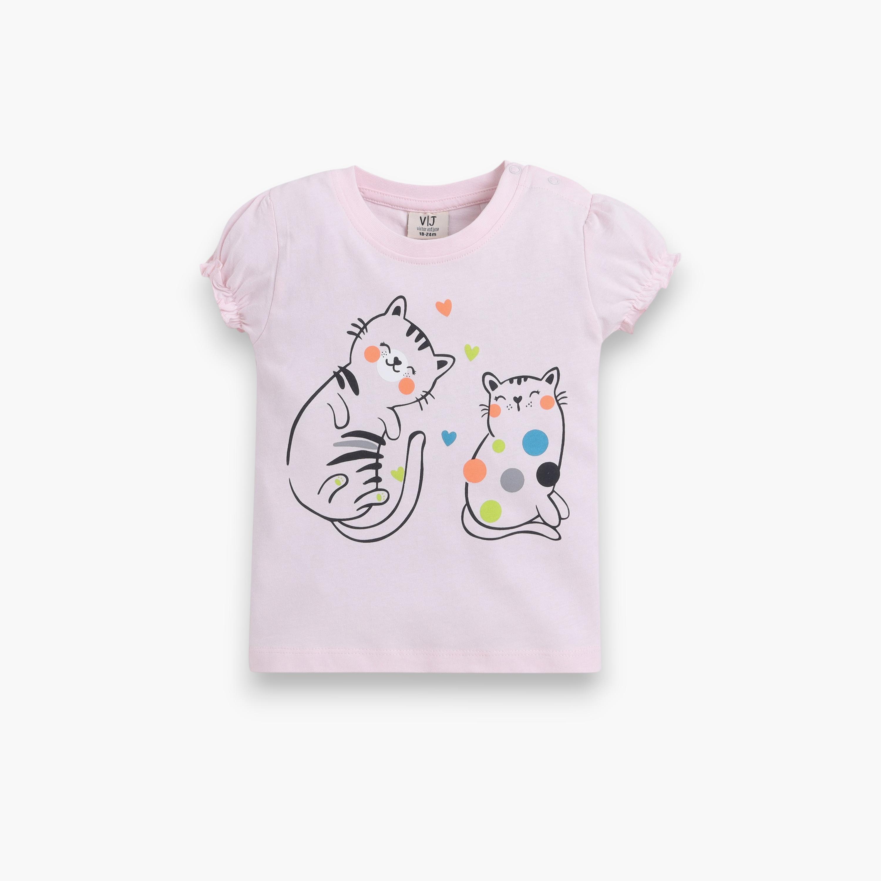 Victor and Jane 4-Piece Printed T-Shirt & Leggings Set-baby-girls-clothing-setsandcoords-image-10